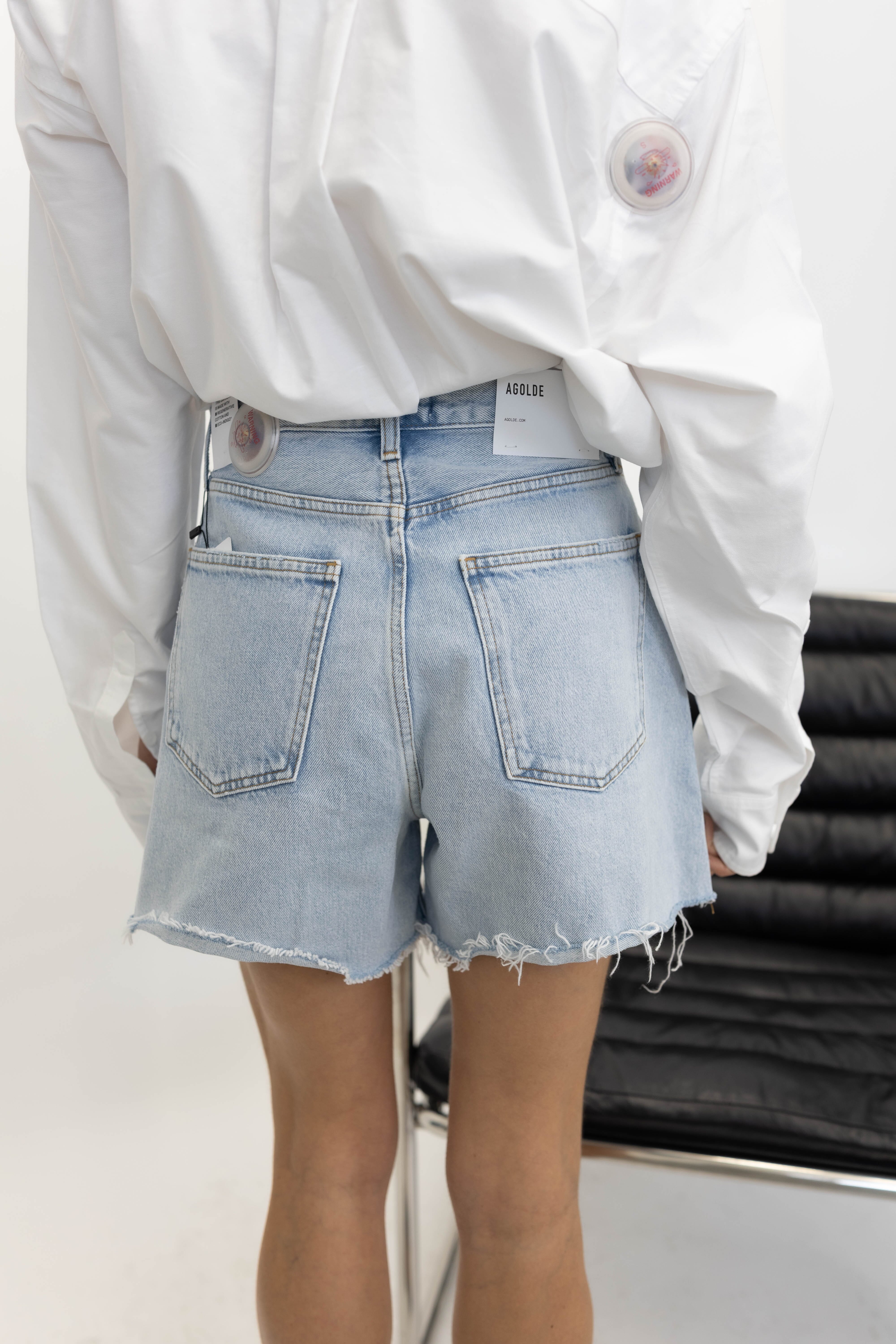 RHODA PLEATED A-LINE SHORT IN DETACH SHORT AGOLDE 