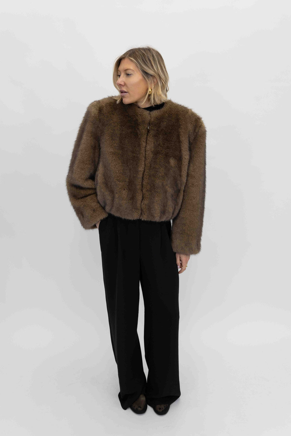 KARLY JACKET IN NATURAL JACKET STAND STUDIO 