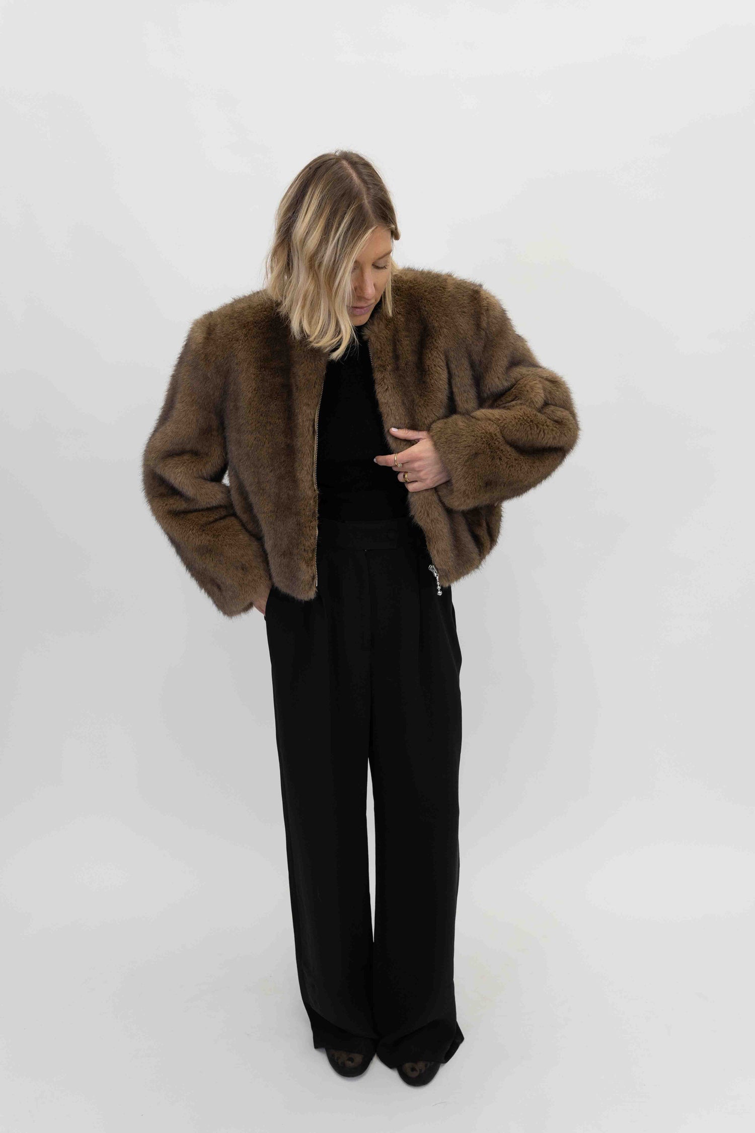 KARLY JACKET IN NATURAL JACKET STAND STUDIO 