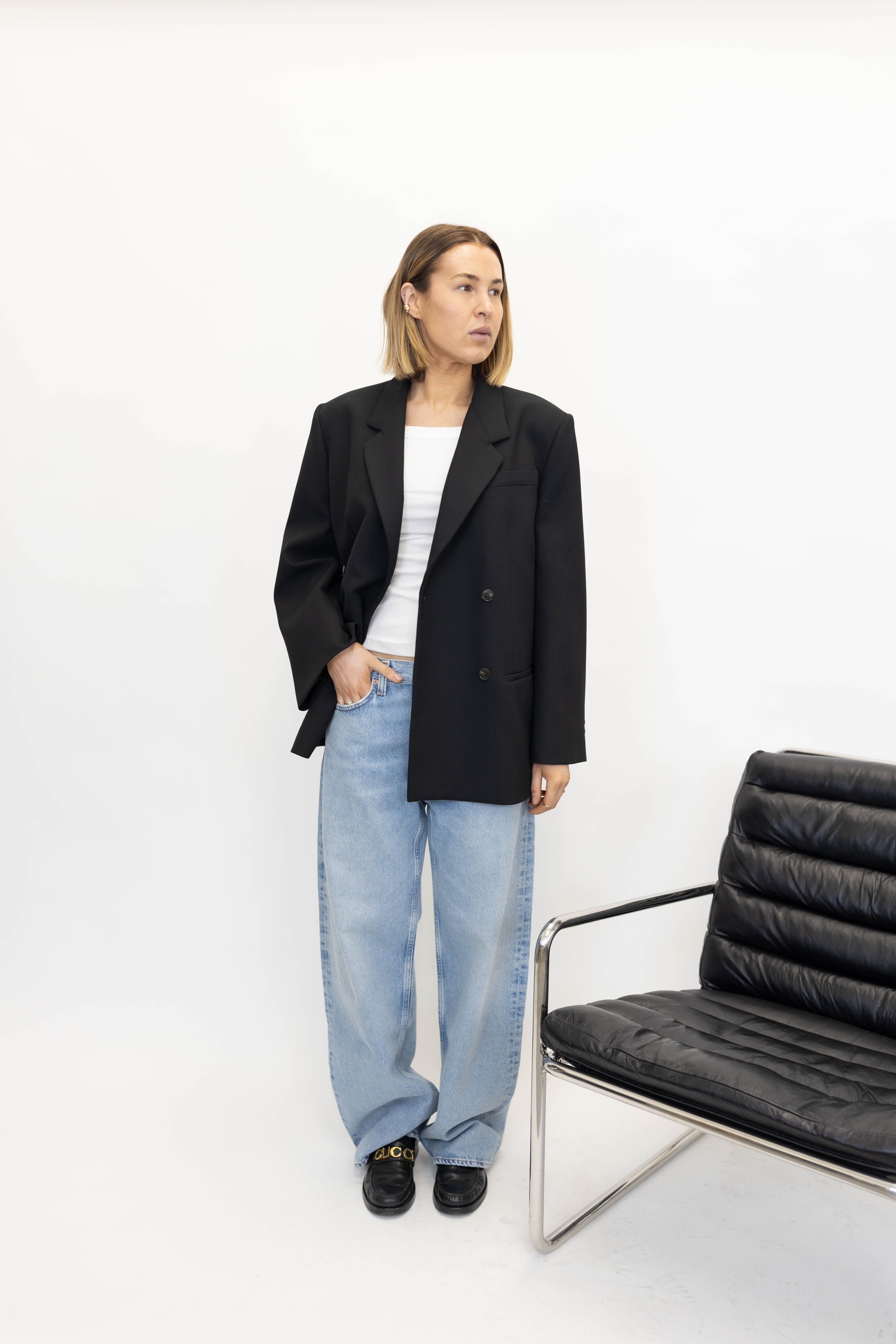 RAMONA BLAZER IN BLACK BLAZER BY MALENE BIRGER 