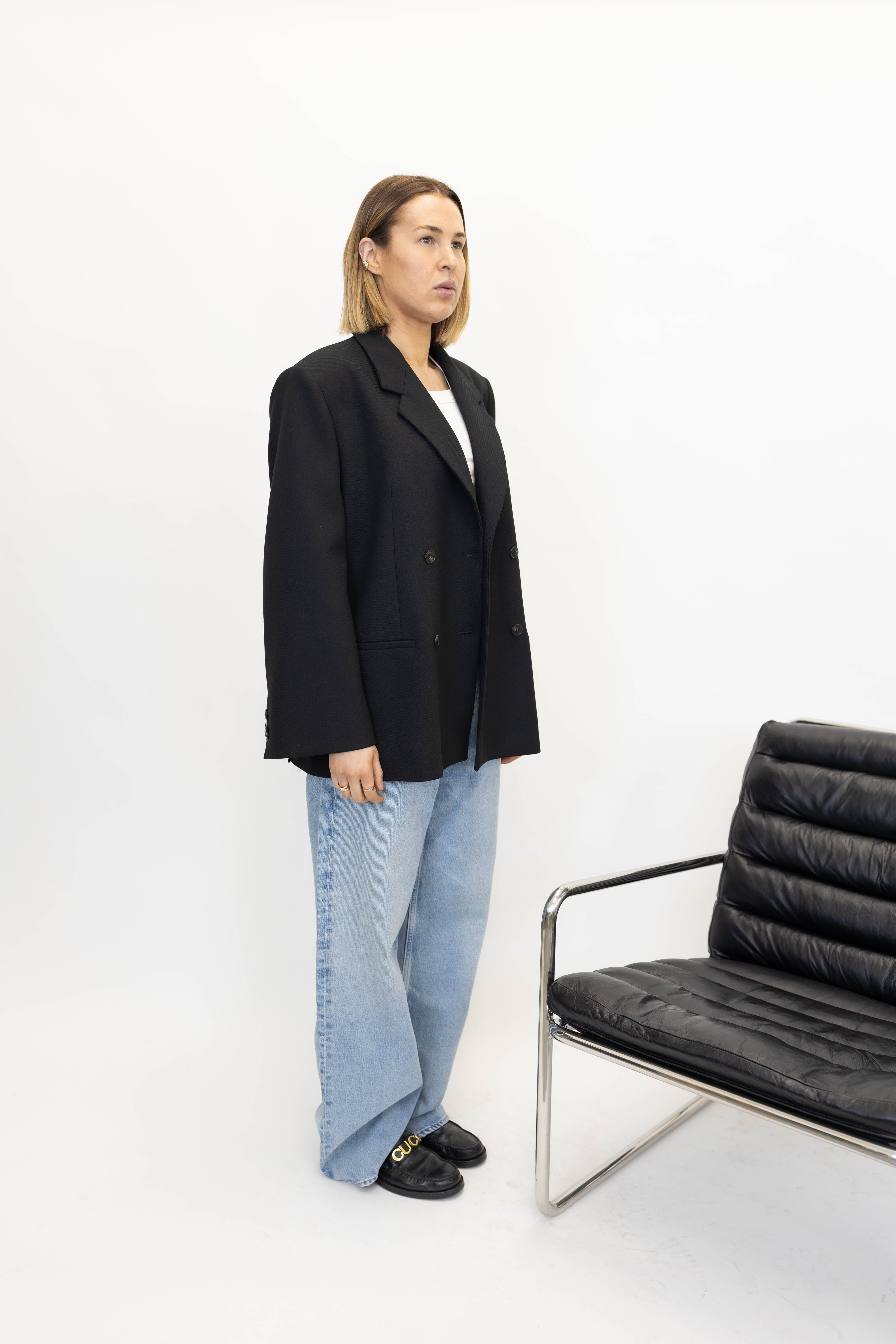 RAMONA BLAZER IN BLACK BLAZER BY MALENE BIRGER 