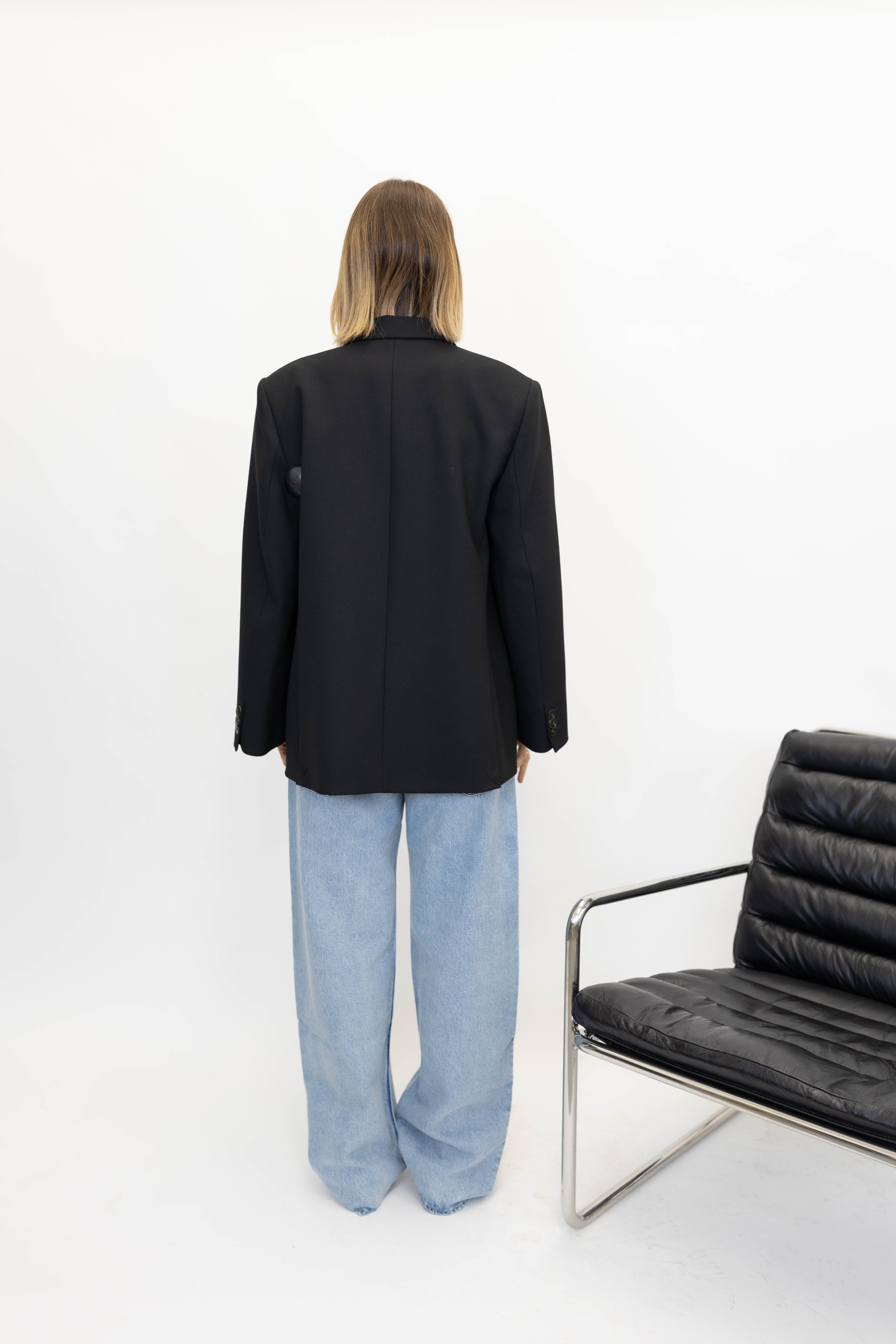 RAMONA BLAZER IN BLACK BLAZER BY MALENE BIRGER 