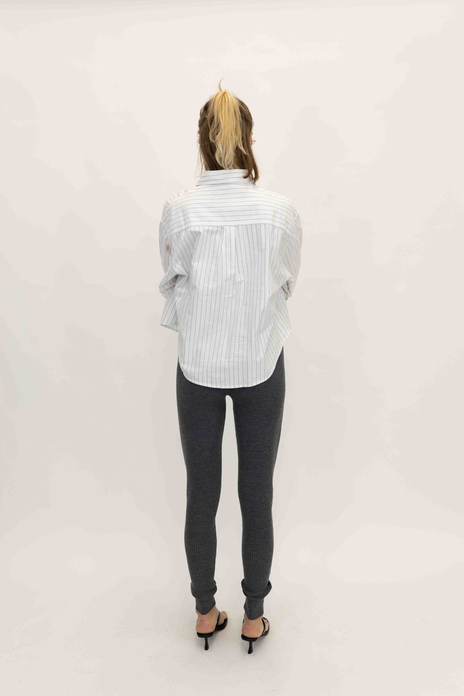W’ L/S CASSEL STRIPE SHIRT IN WHITE/BLACK SHIRT CARHARTT 