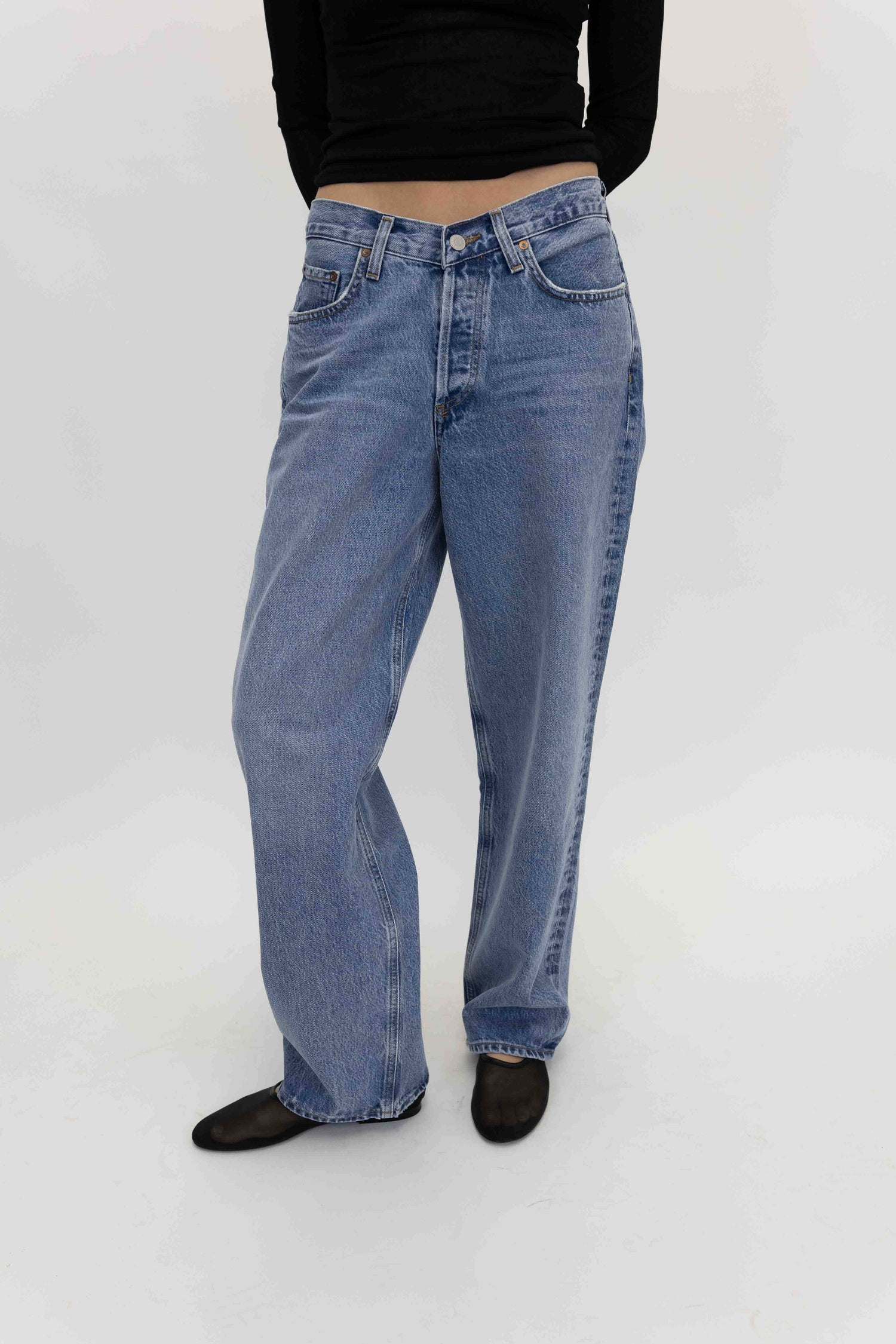 V-WAIST BAGGY JEANS IN FAIRWAY JEANS AGOLDE 
