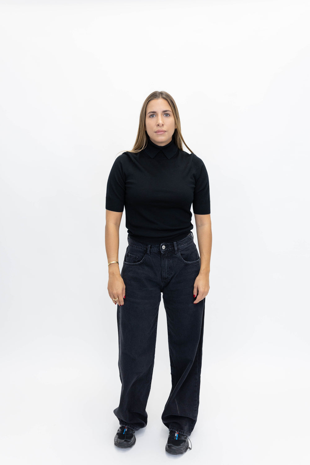 PERRY KNIT BLOUSE IN BLACK KNIT HERSKIND 