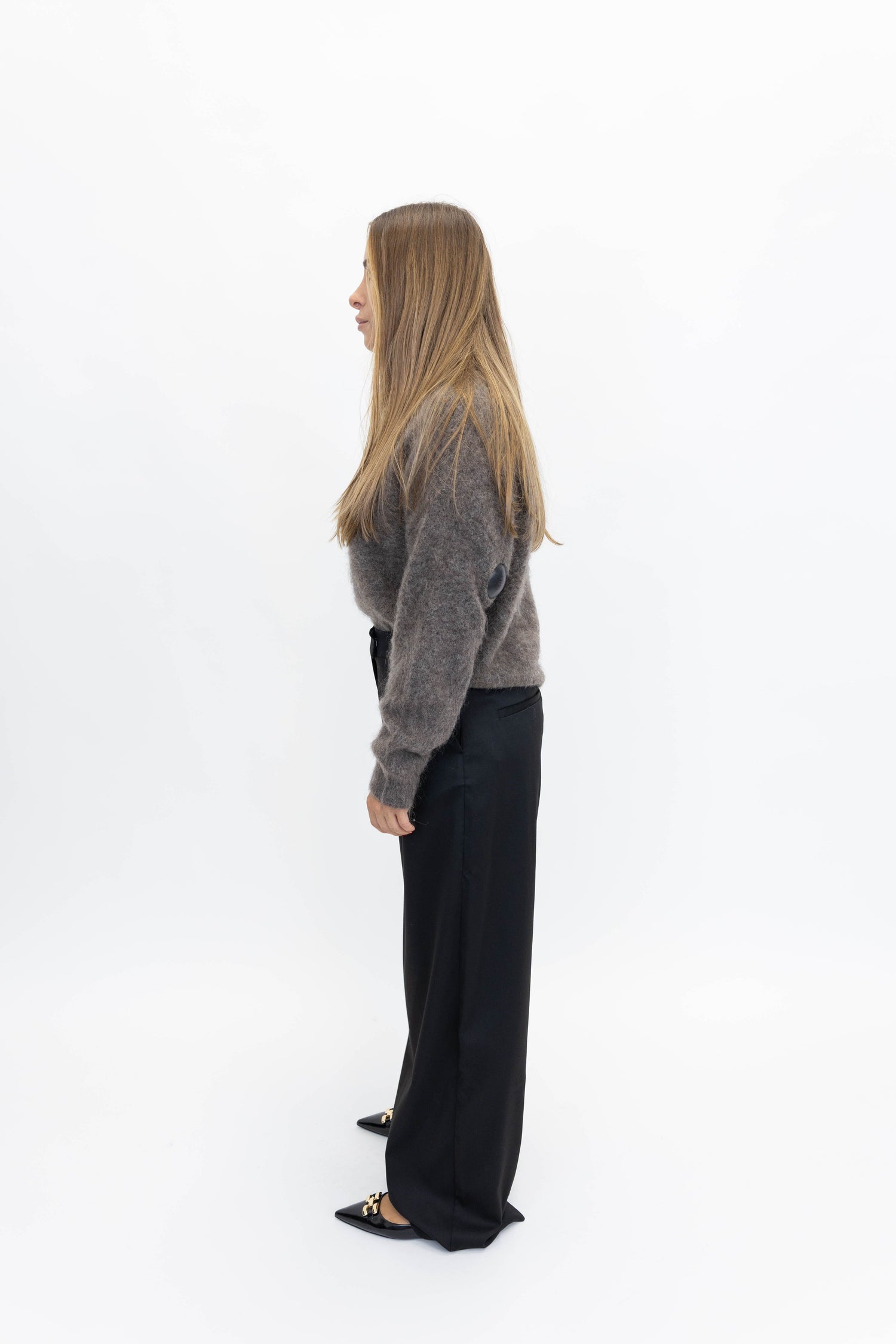 COCOON SUITING PANTS IN BLACK PANTS REMAIN 