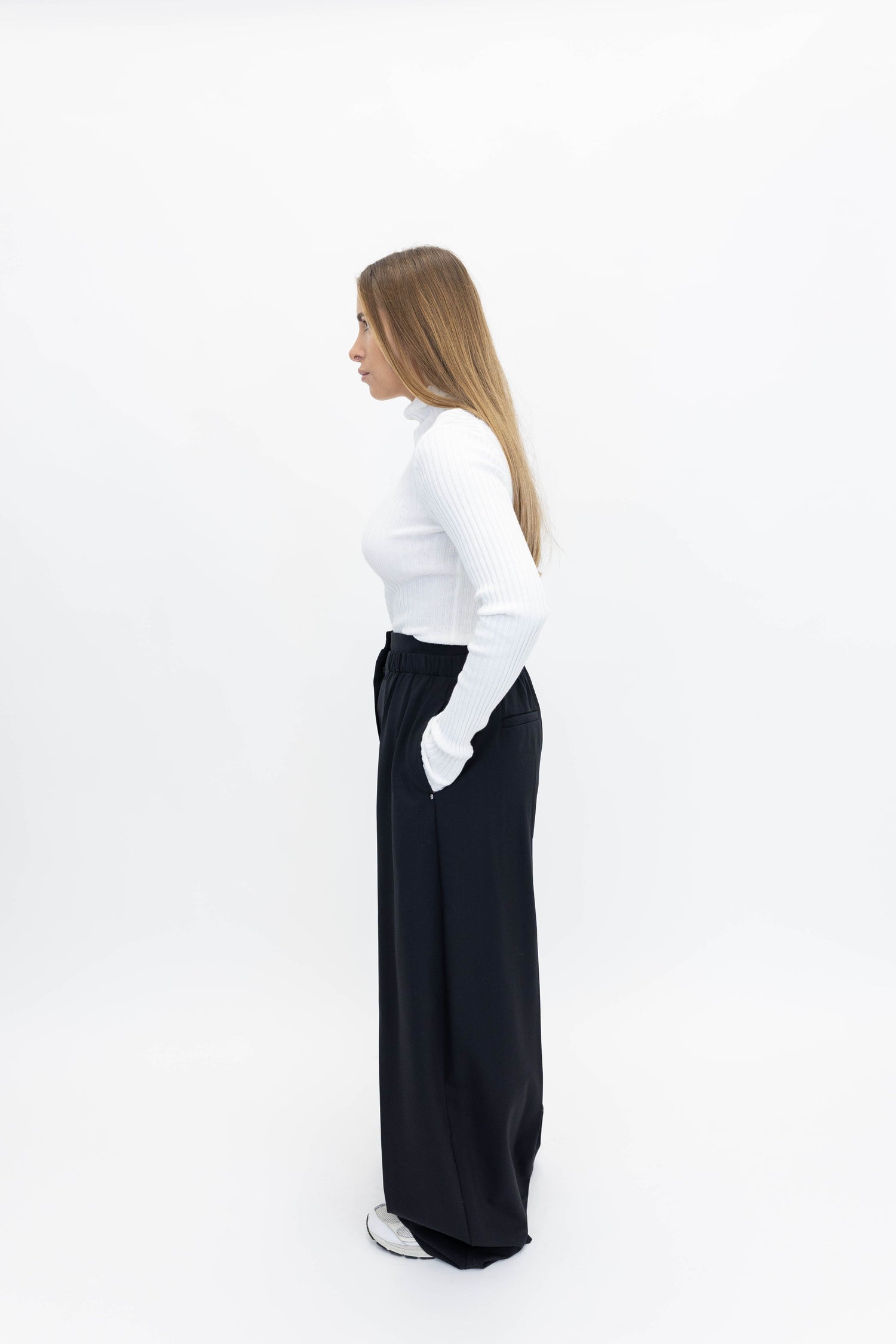 CLARE TURTLE NECK PULLOVER TOP ANINE BING 