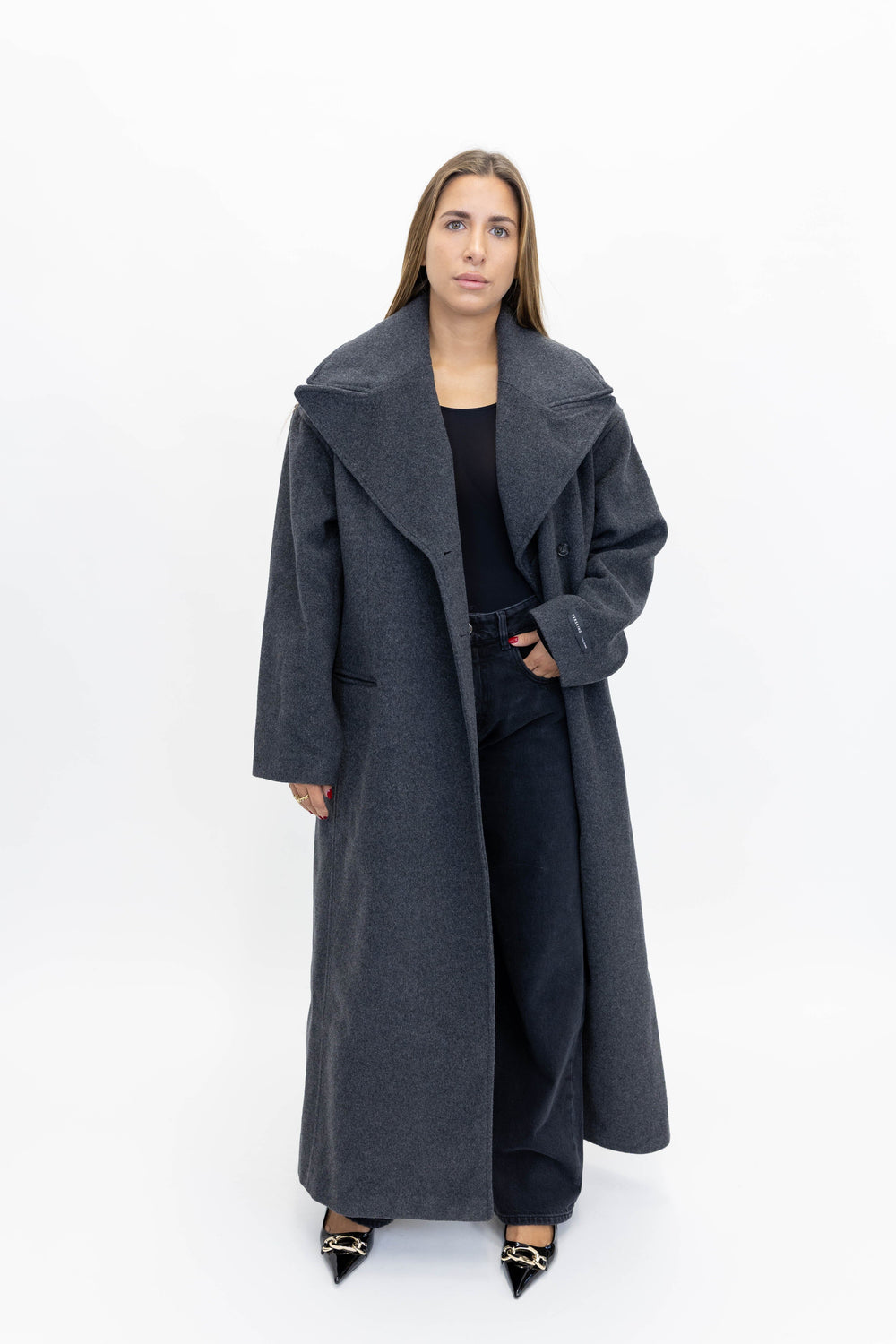 STEWART WOOL COAT IN GREY COAT HERSKIND 