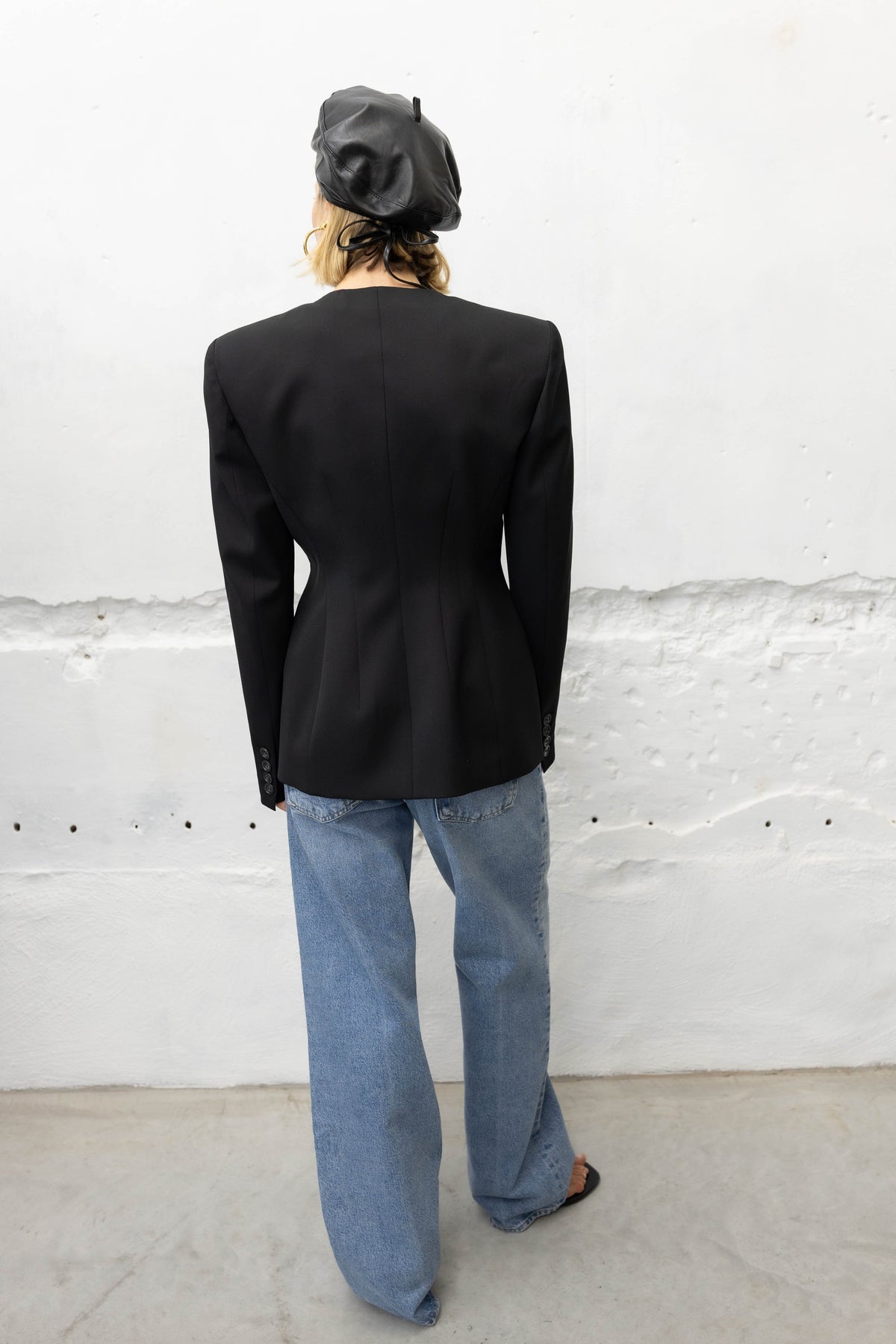 MELANIE 90’S JACKET IN BLACK JACKET THE ANDAMANE 