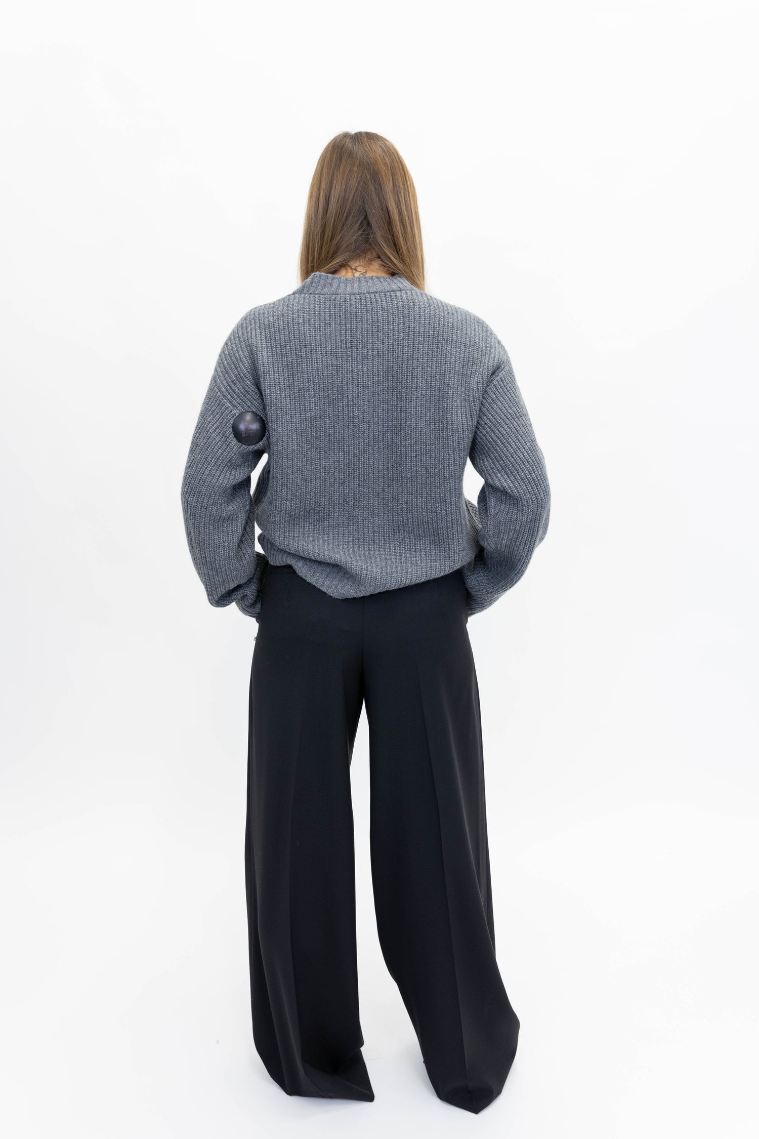 SABBY KNIT BLOUSE IN DARK GREY KNIT HERSKIND 