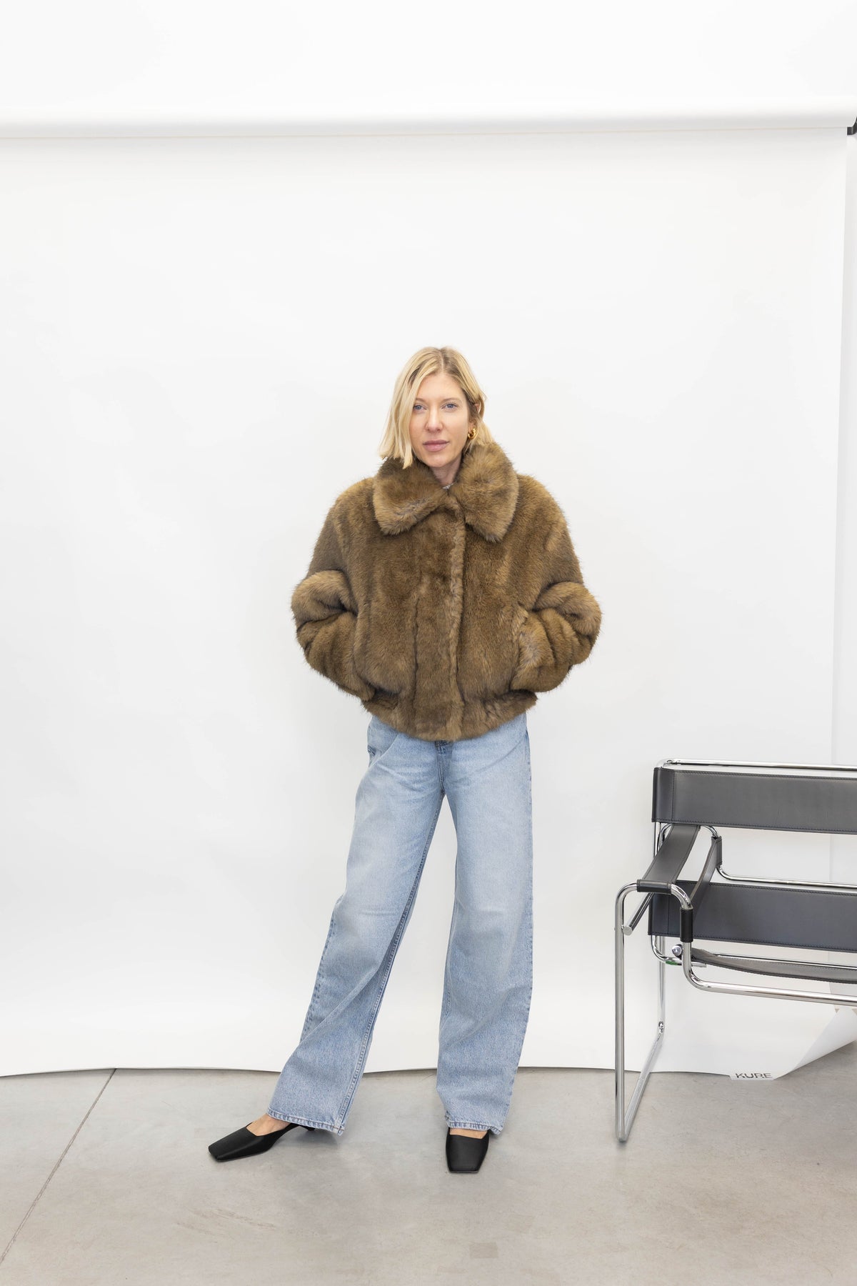 LENA JACKET IN NATURAL BROWN JACKET STAND STUDIO 