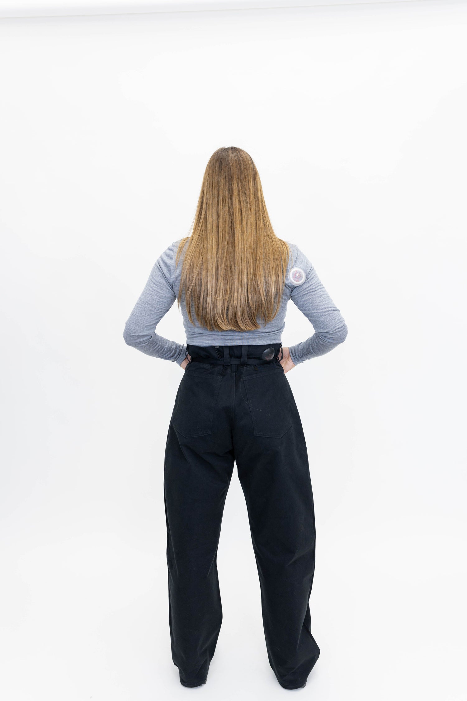 COTTON DRILL PANTS IN BLACK PANTS MAUD VANDEN BEUSSCHE 