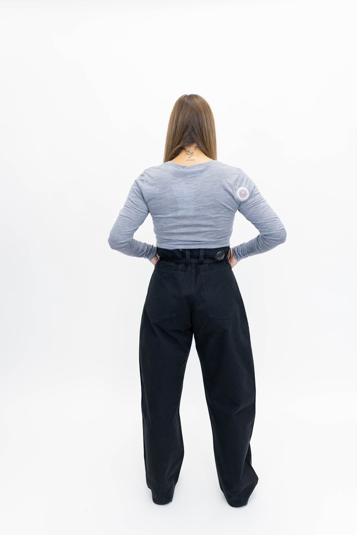 SIVIDAGZ LS WOOL TEE IN GREY MELANGE TSHIRT GESTUZ 
