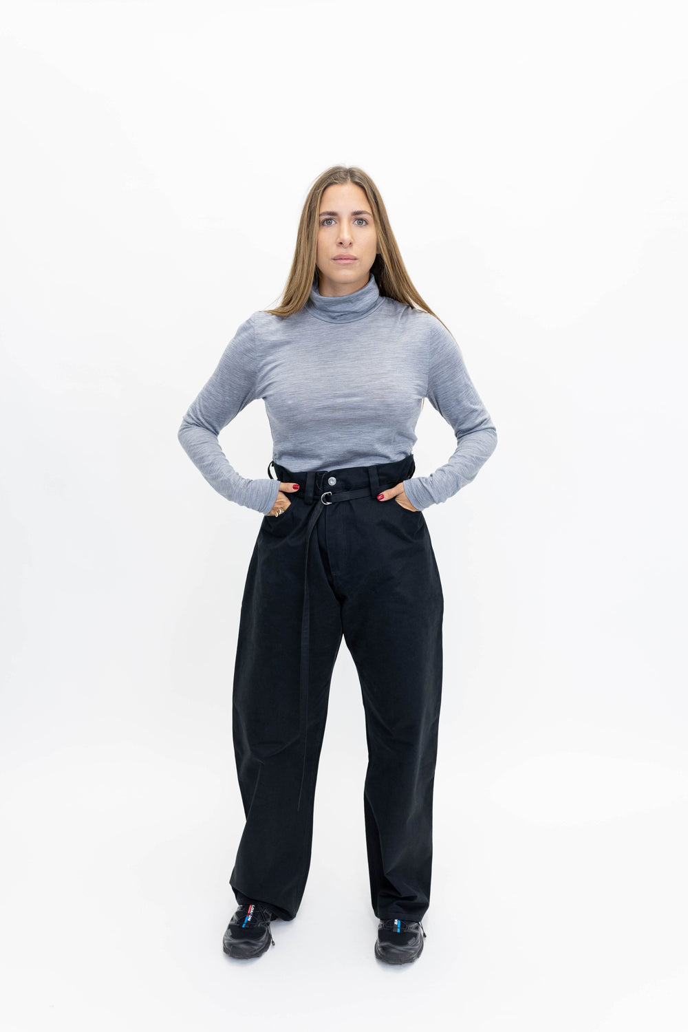 SIVIDA WOOL ROLLNECK IN GREY SWEATER GESTUZ 
