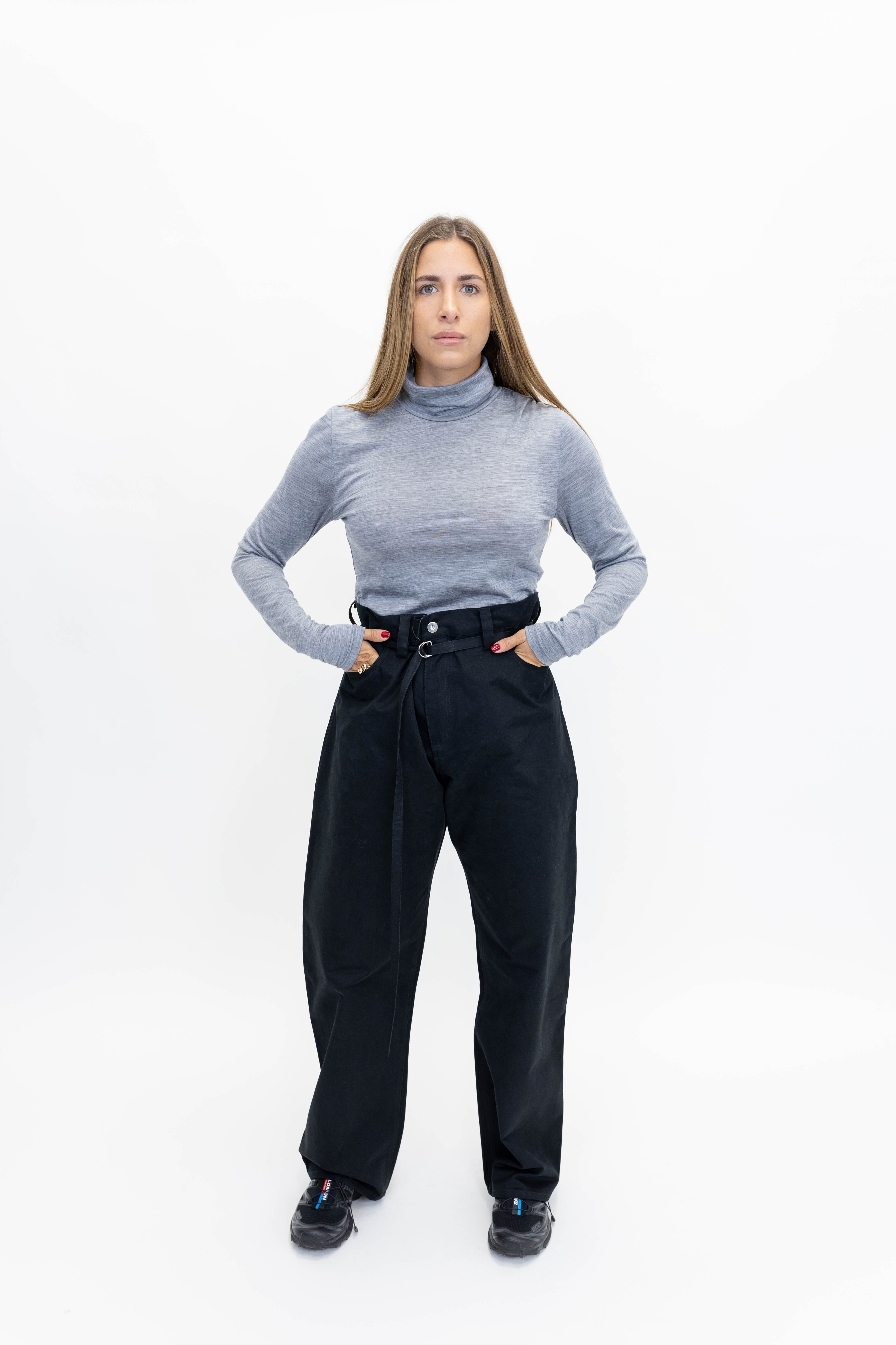 SIVIDA WOOL ROLLNECK IN GREY SWEATER GESTUZ 