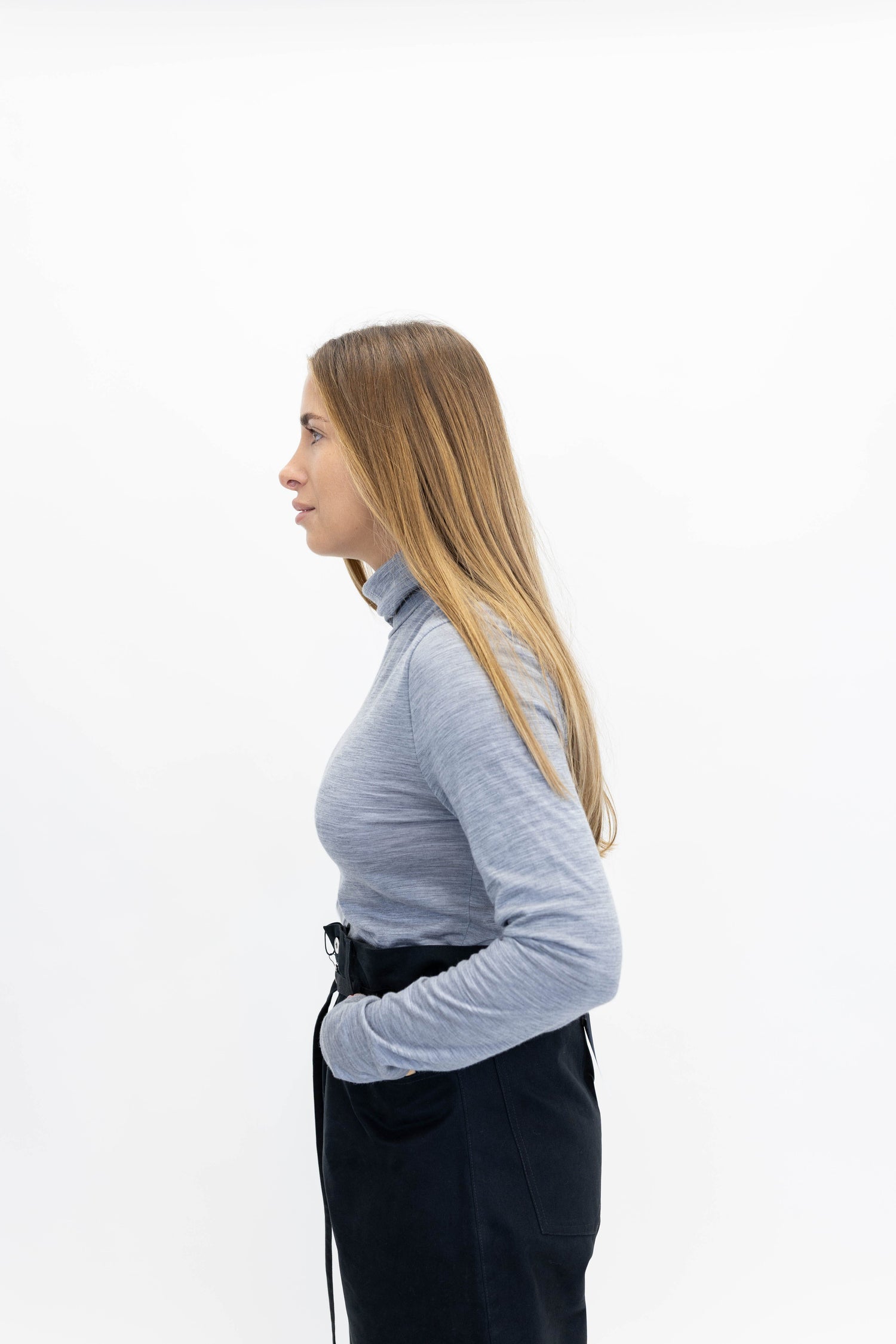 SIVIDA WOOL ROLLNECK IN GREY SWEATER GESTUZ 