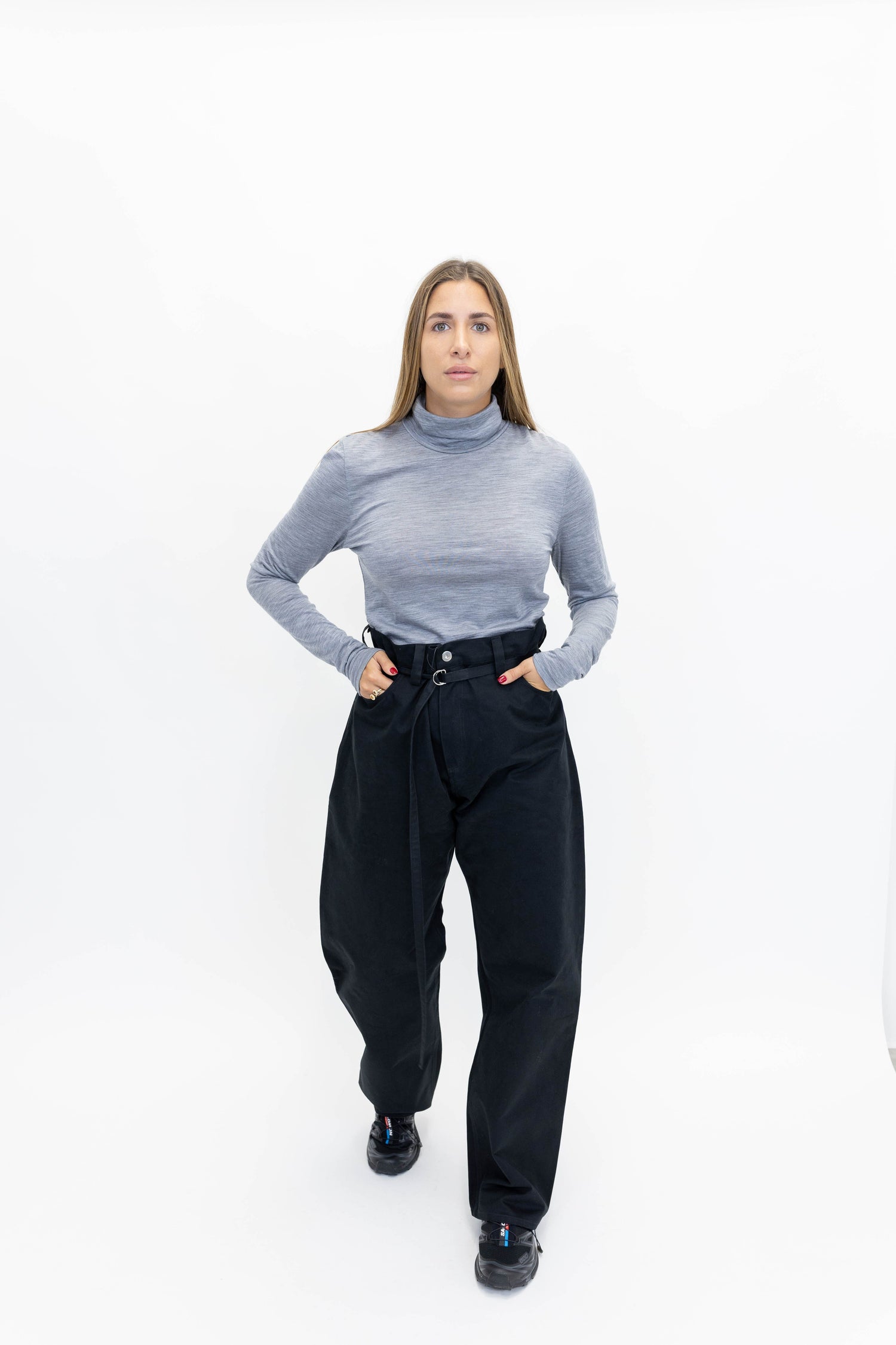 SIVIDA WOOL ROLLNECK IN GREY SWEATER GESTUZ 
