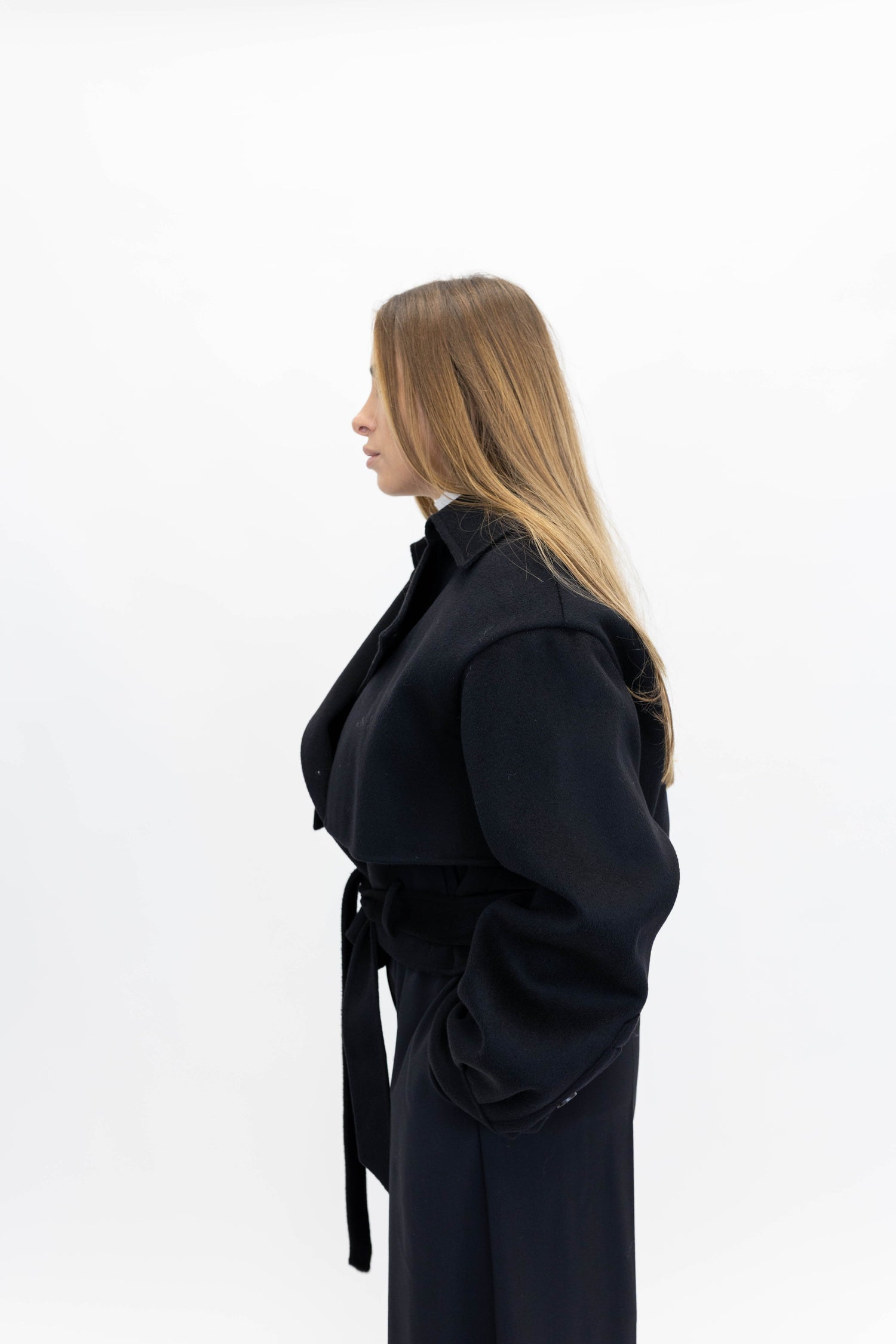 SATOYO WOOL AND SILK SHORT COAT JACKET NANUSHKA 