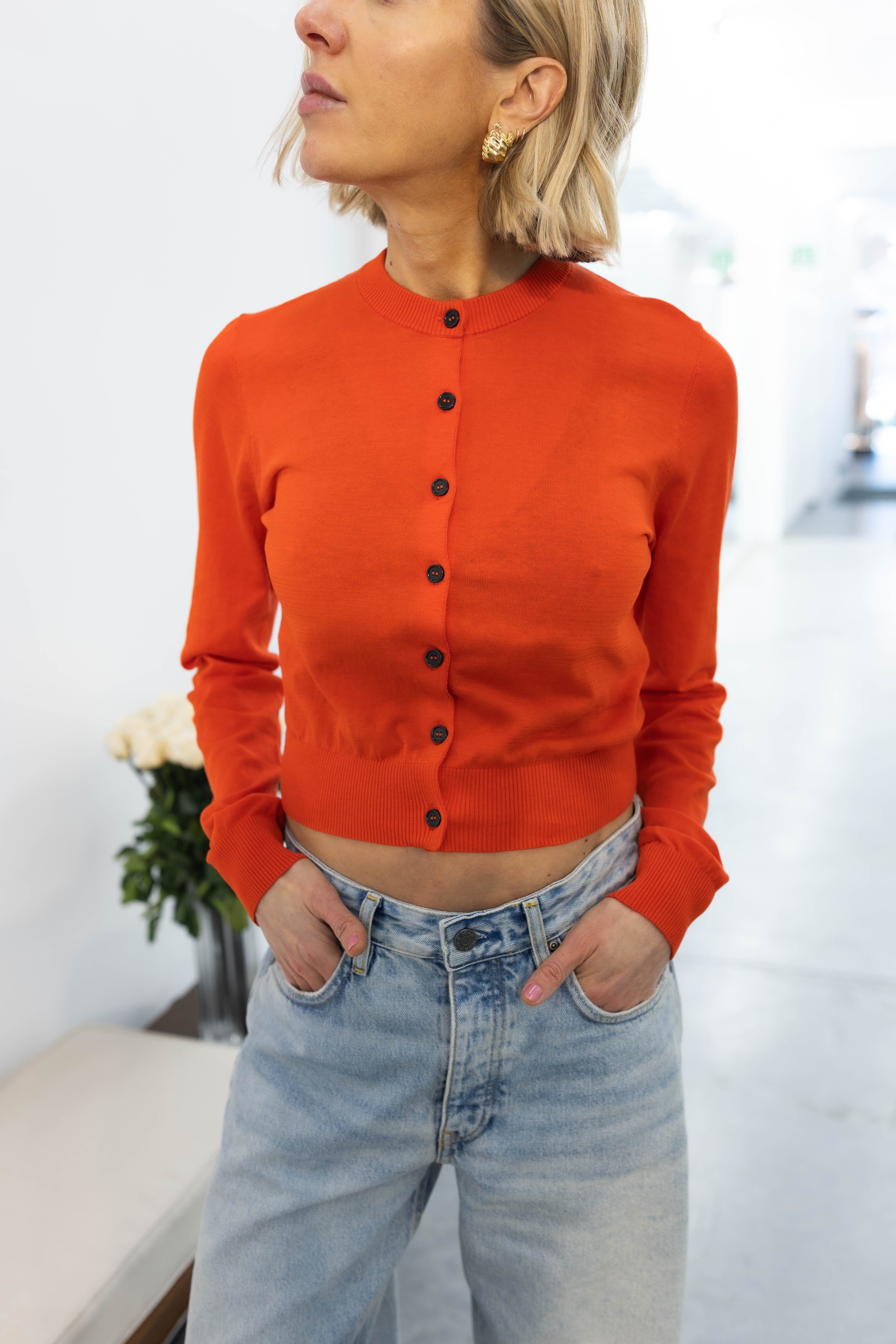 NINNON PULLOVER IN RED SCARLET PULLOVER IRO 