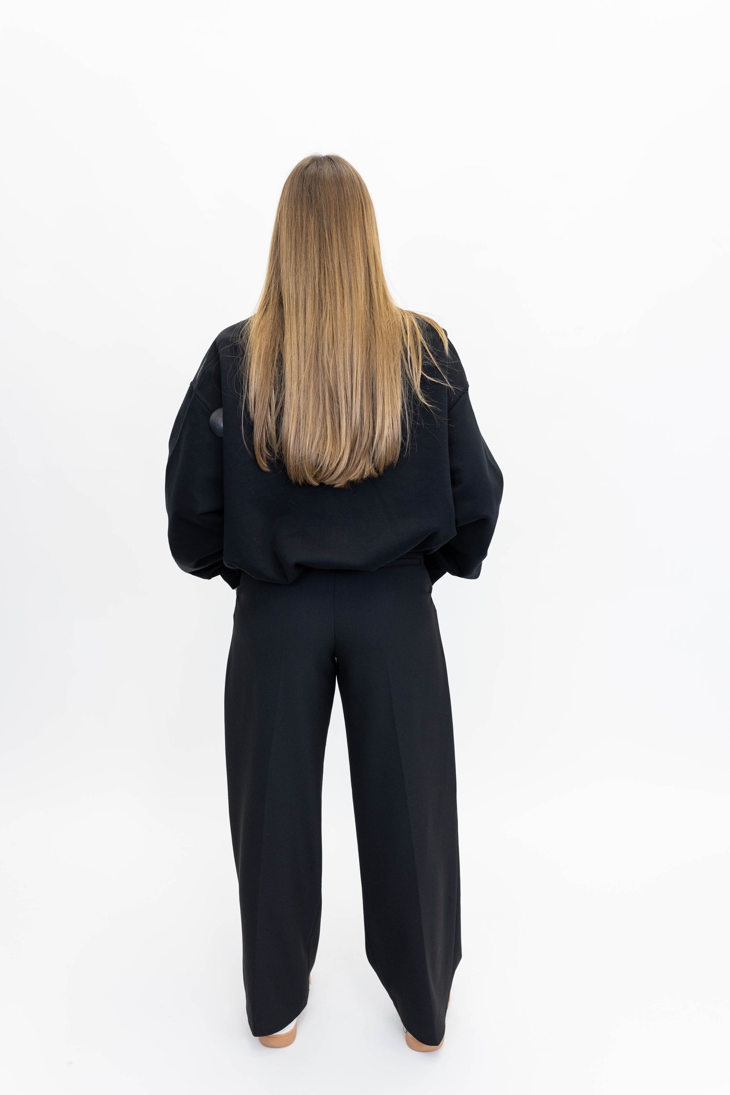 MAXMARA-COLLEG SWEATSHIRT VNECK-BLACK SWEATSHIRT MAXMARA 