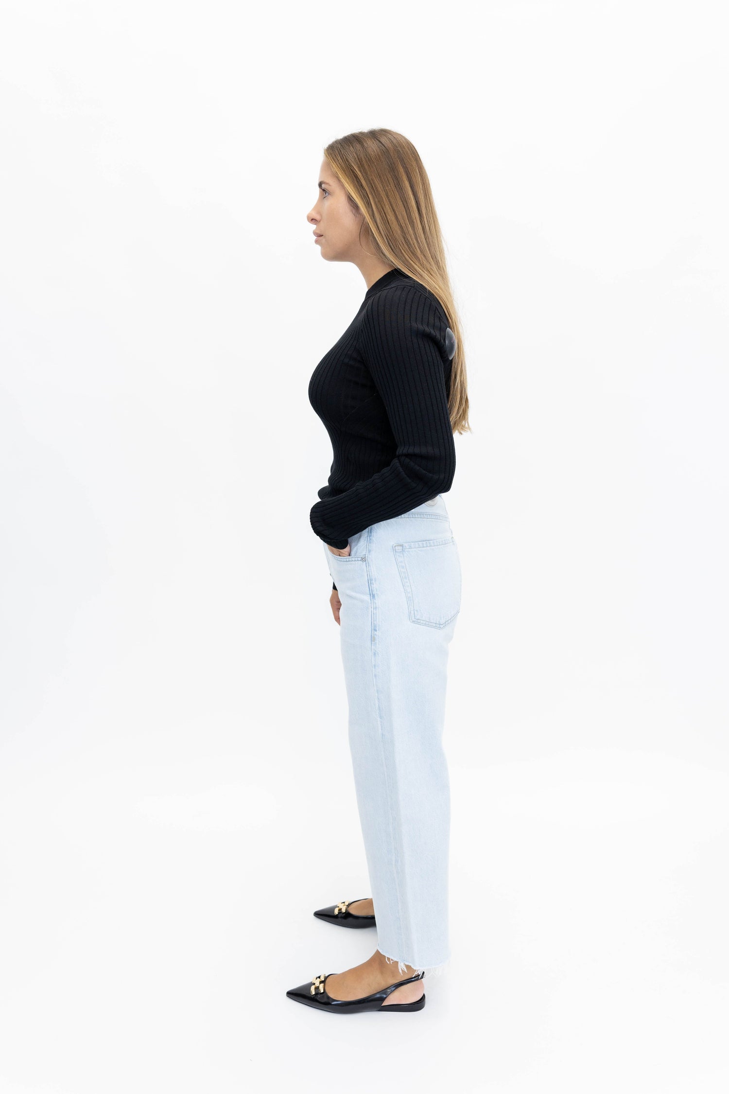 DANIELLA KNIT BLOUSE IN BLACK KNIT HERSKIND 