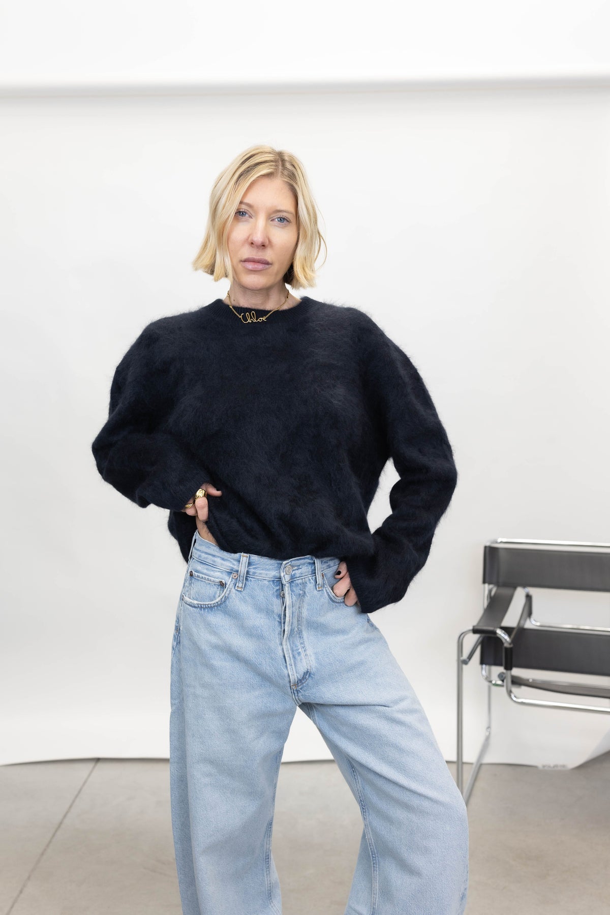 LISA YANG NATALIA SWEATER IN BLACK SWEATER LISA YANG 