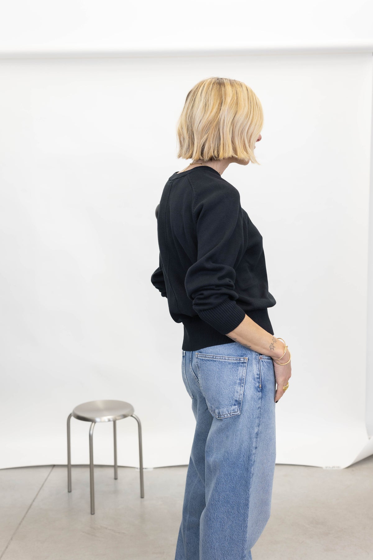 CREWNECK PULLOVER IN BLACK PULLOVER CALVIN KLEIN 