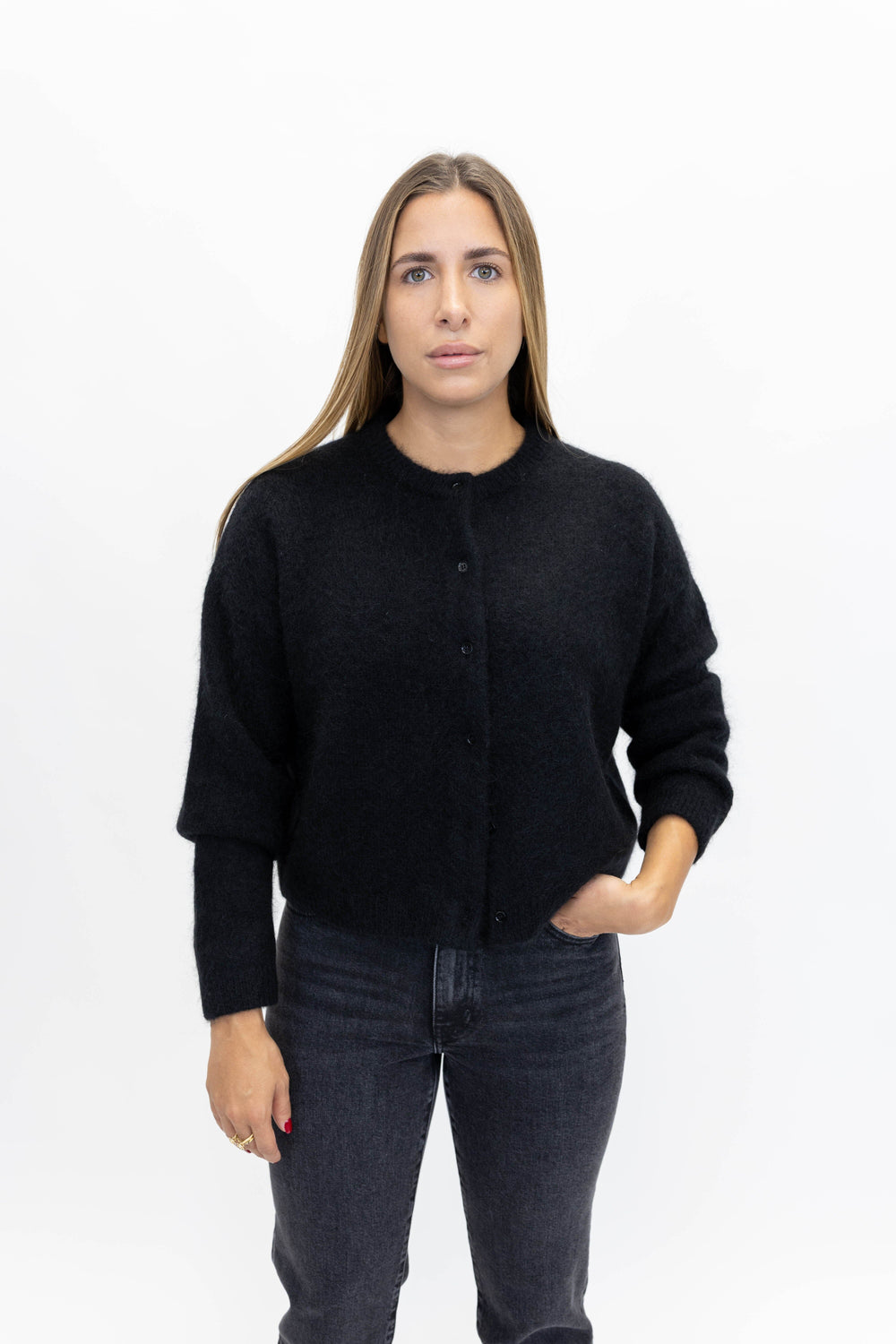TONI CARDIGAN IN BLACK CARDIGAN ONE&OTHER 