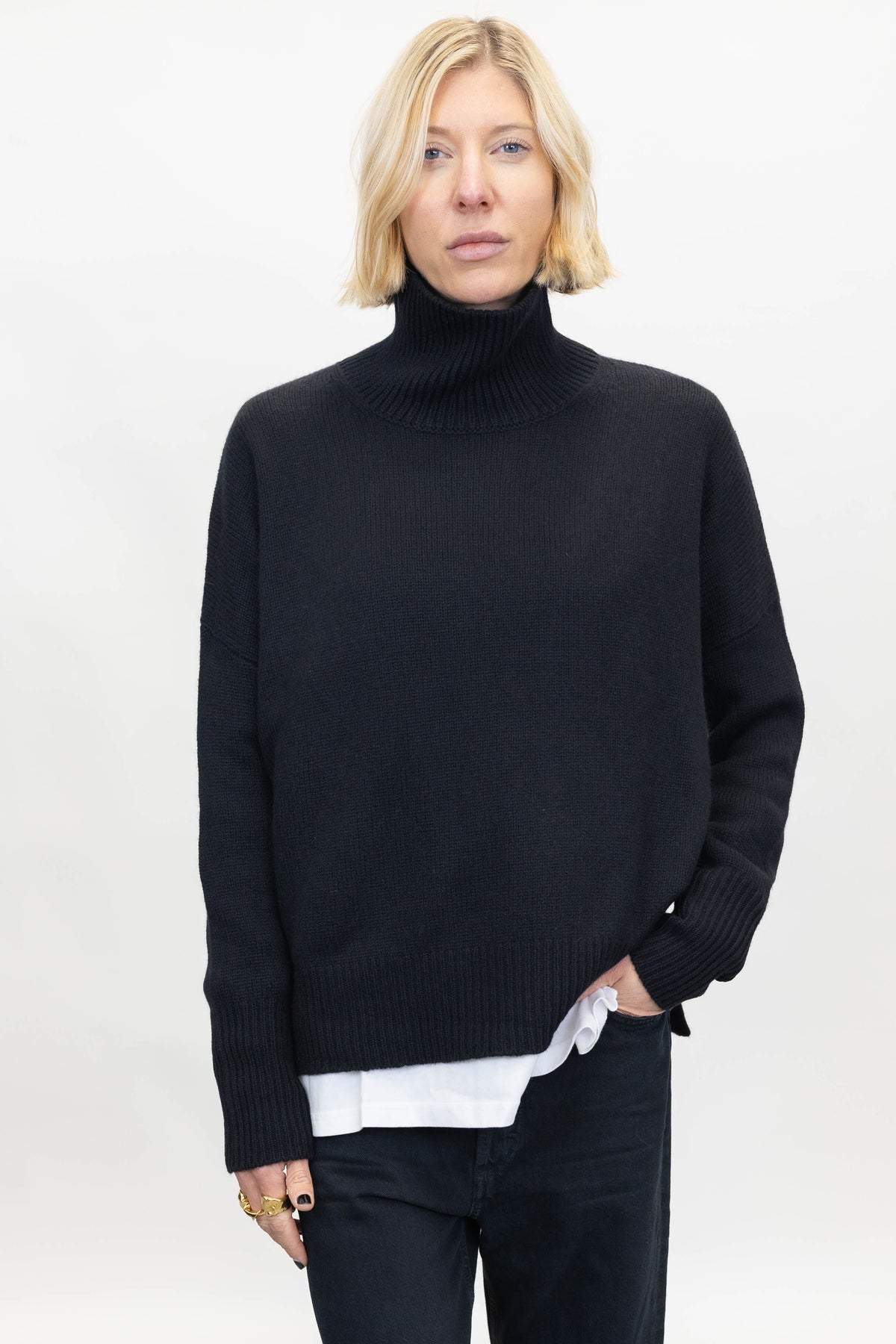HEIDI CASHMERE ROLL NECK SWEATER SWEATER LISA YANG 