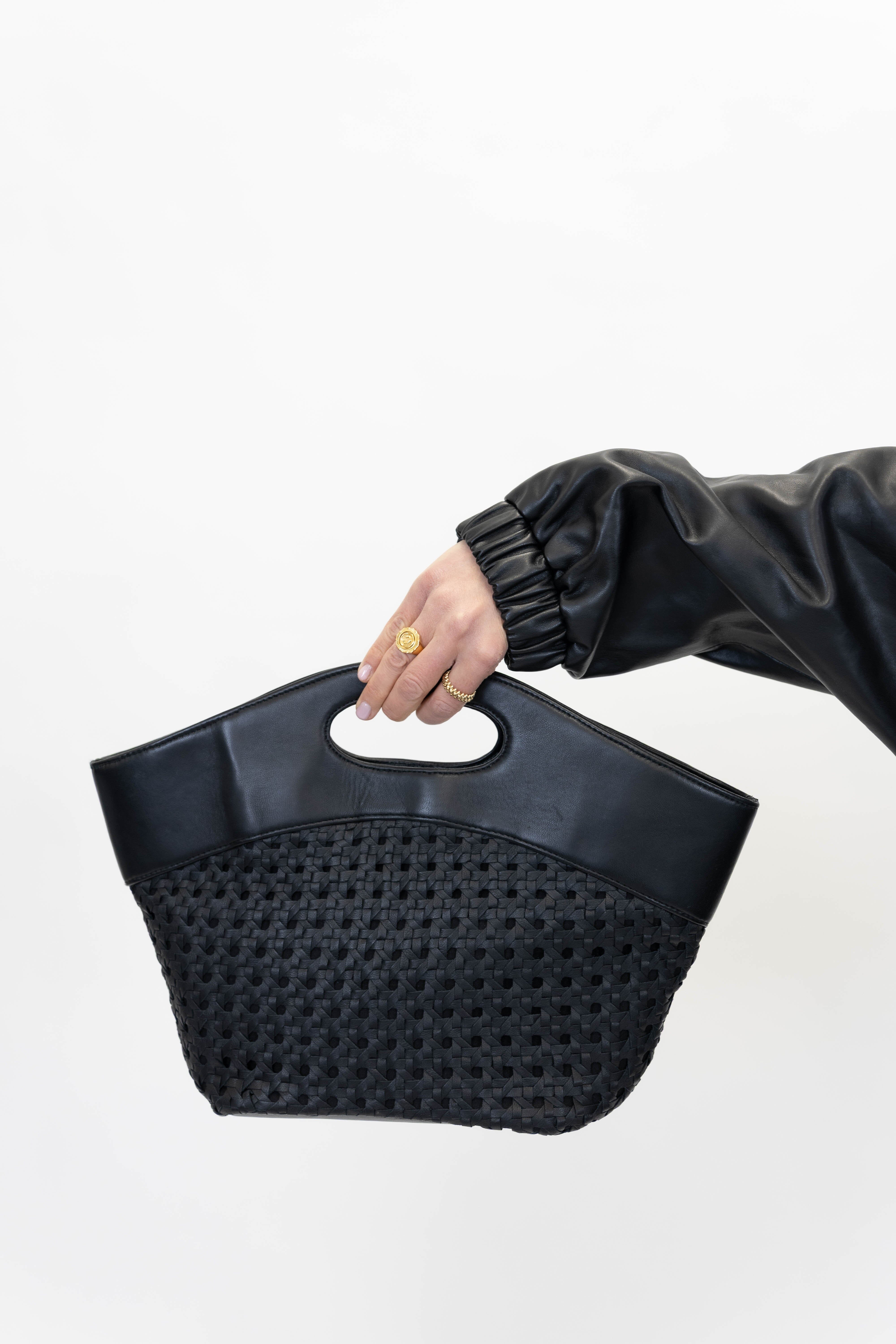 RAF LEATHER BAG IN BLACK BAG ONE&OTHER 