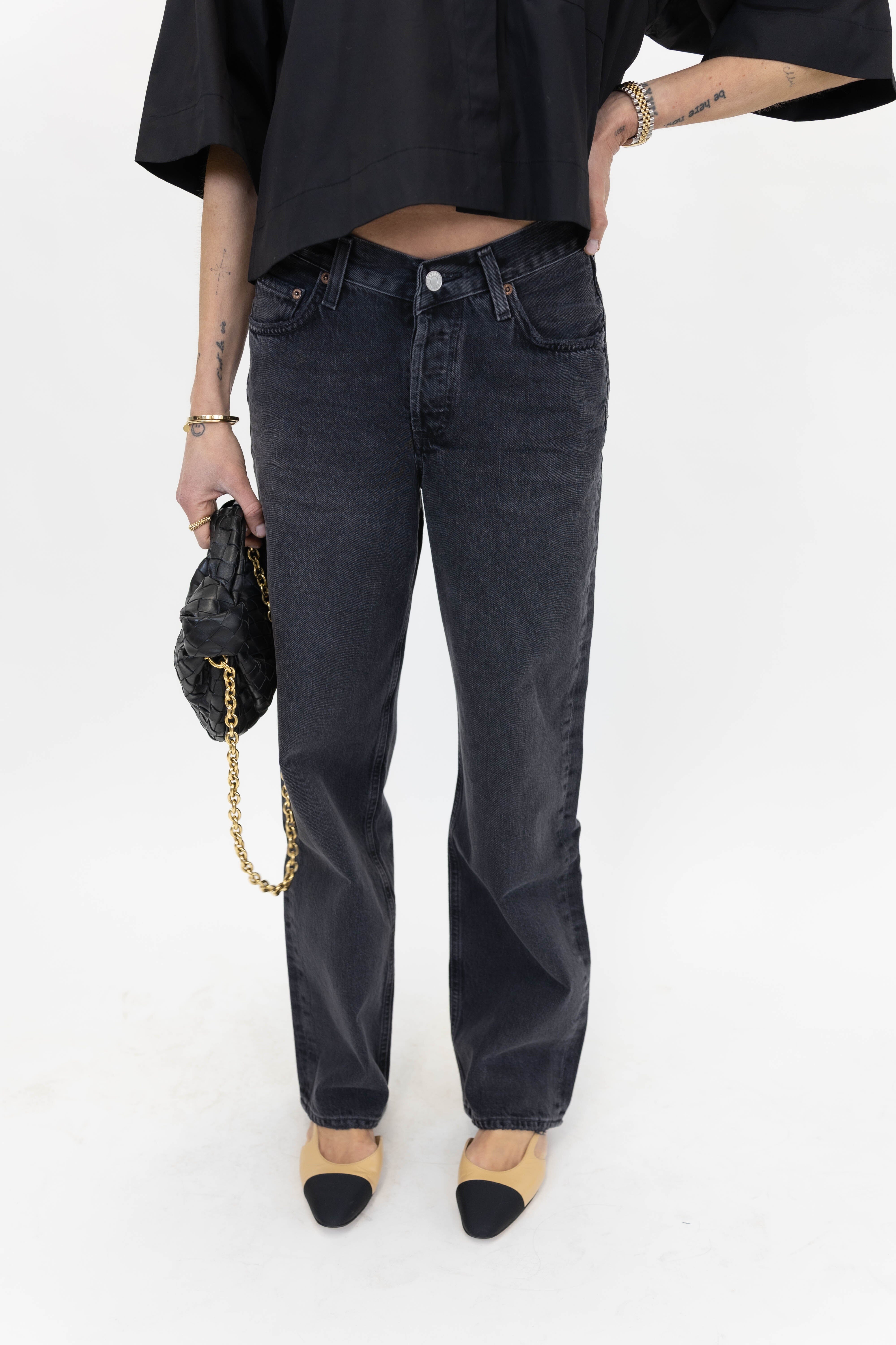V-WAIST BAGGY JEANS IN HITCH JEANS AGOLDE 