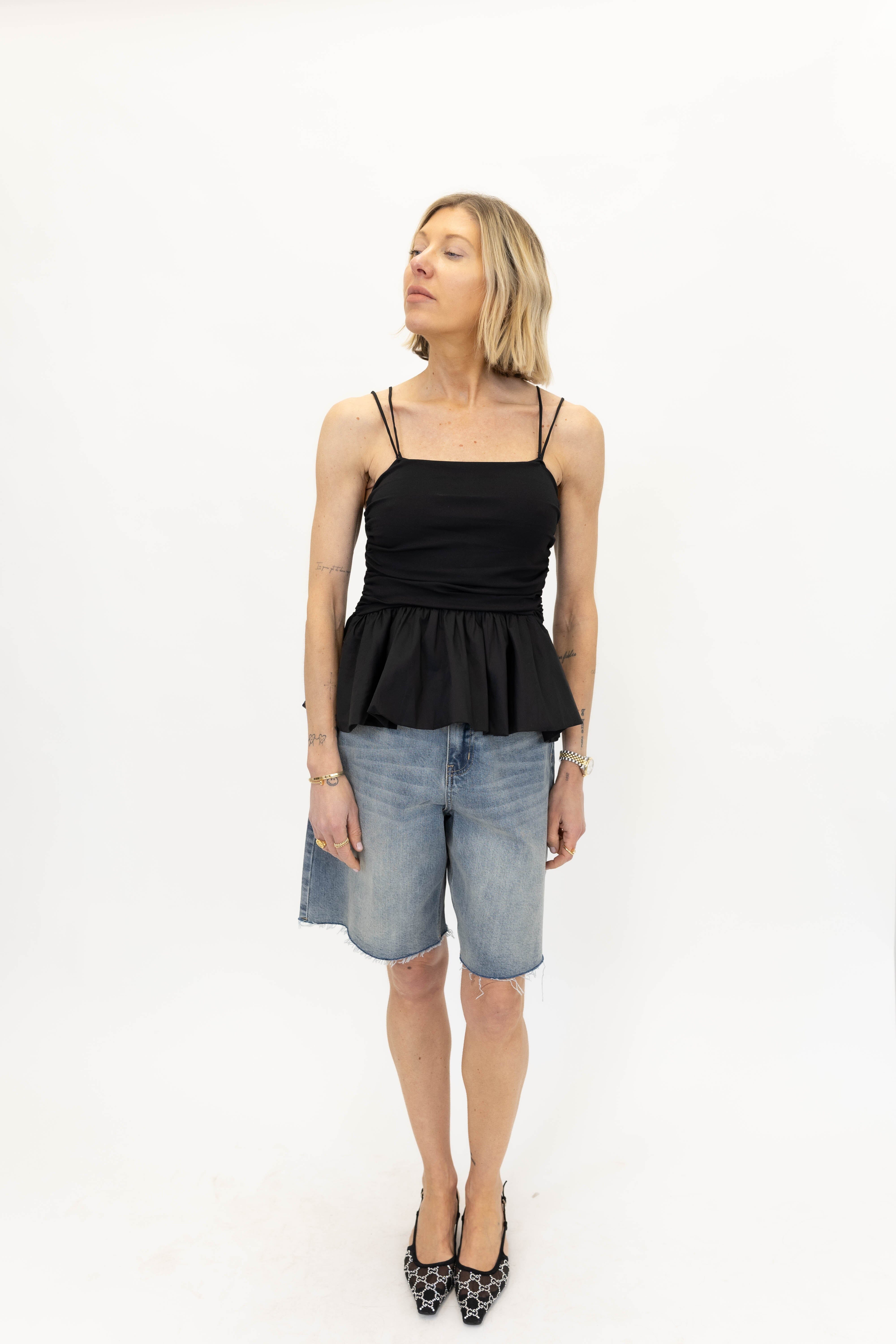 NOMA DENIM BERMUDA SHORTS SHORT GESTUZ 