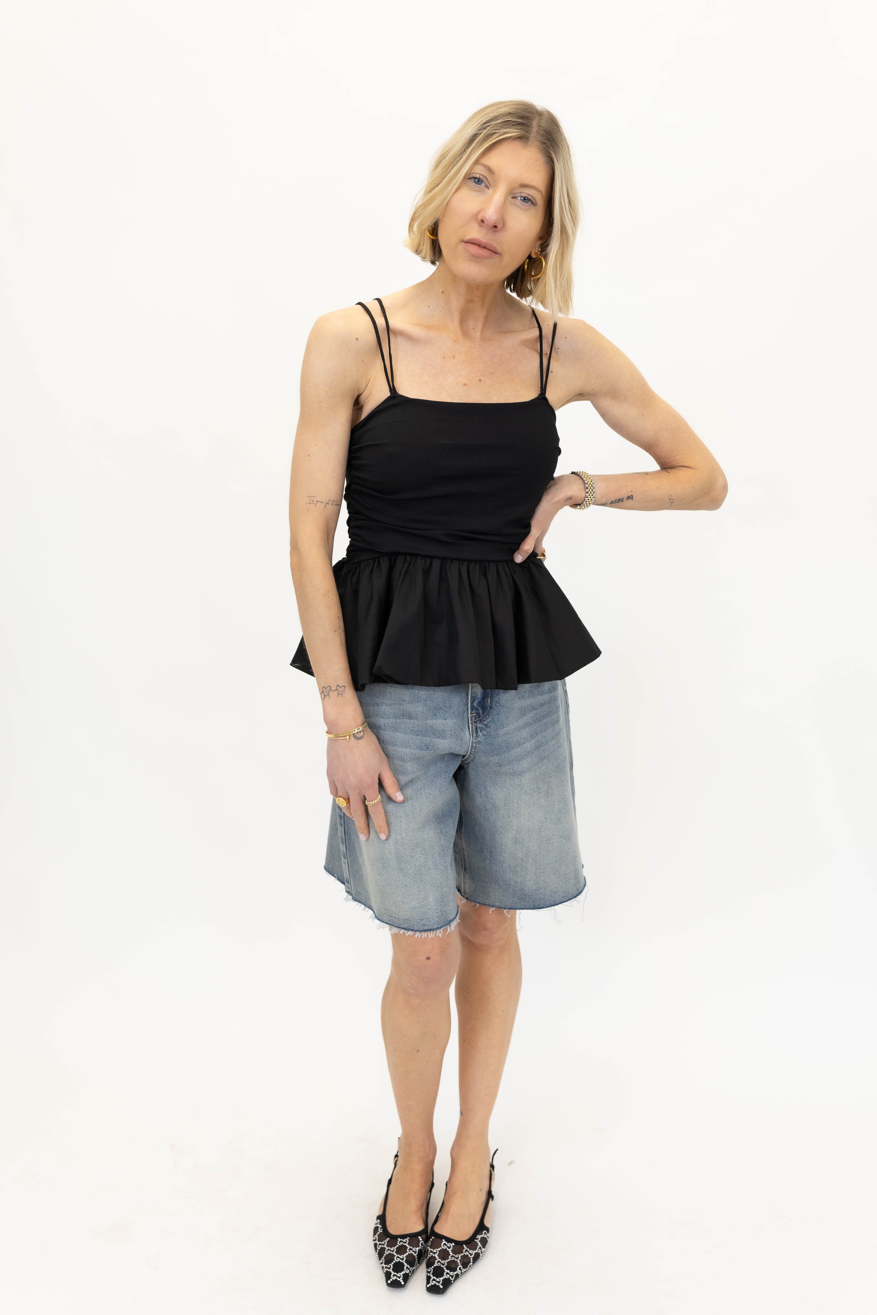 ERIN TOP IN BLACK TOP GESTUZ 