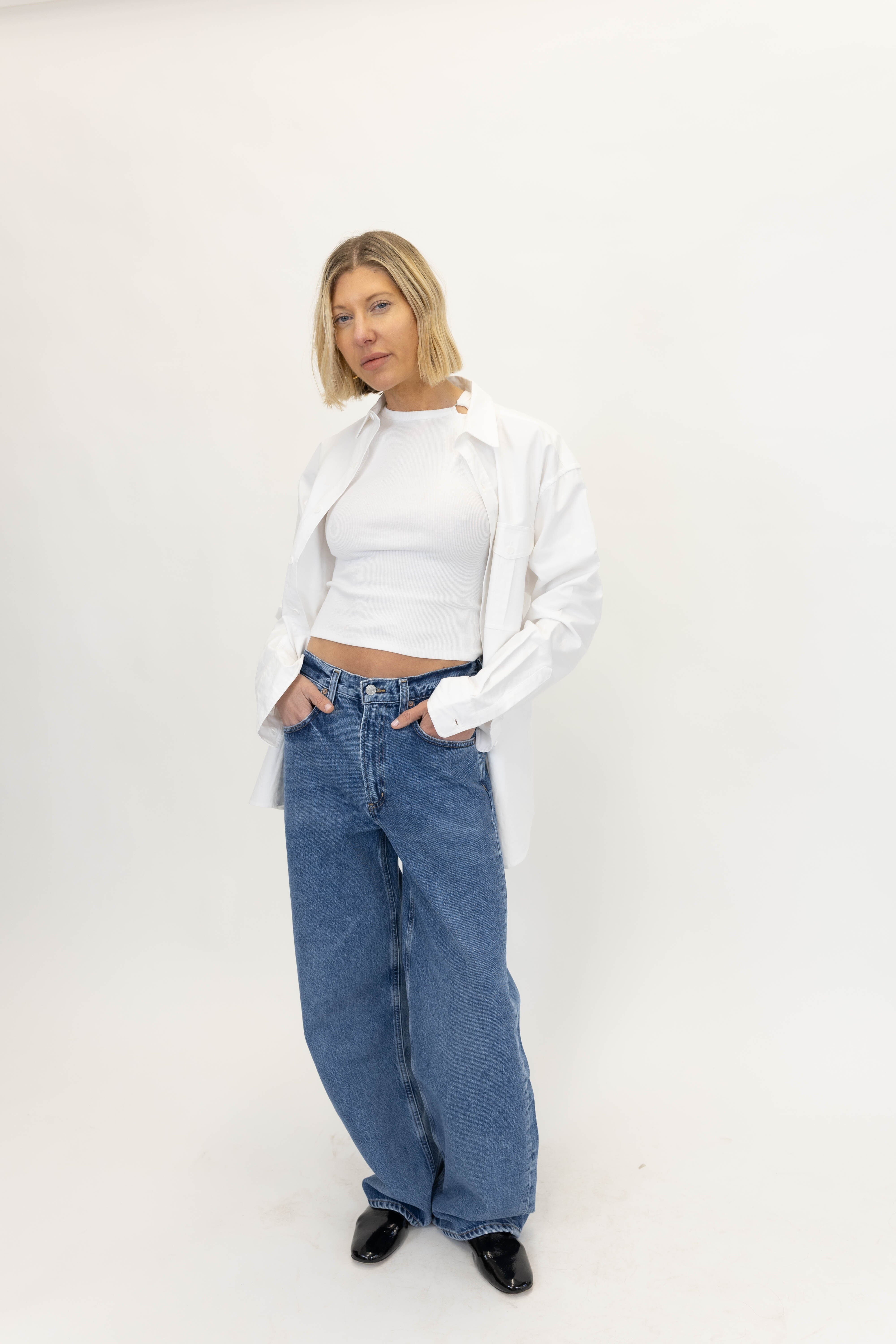 LOW CURVE JEAN IN MYTH JEANS AGOLDE 