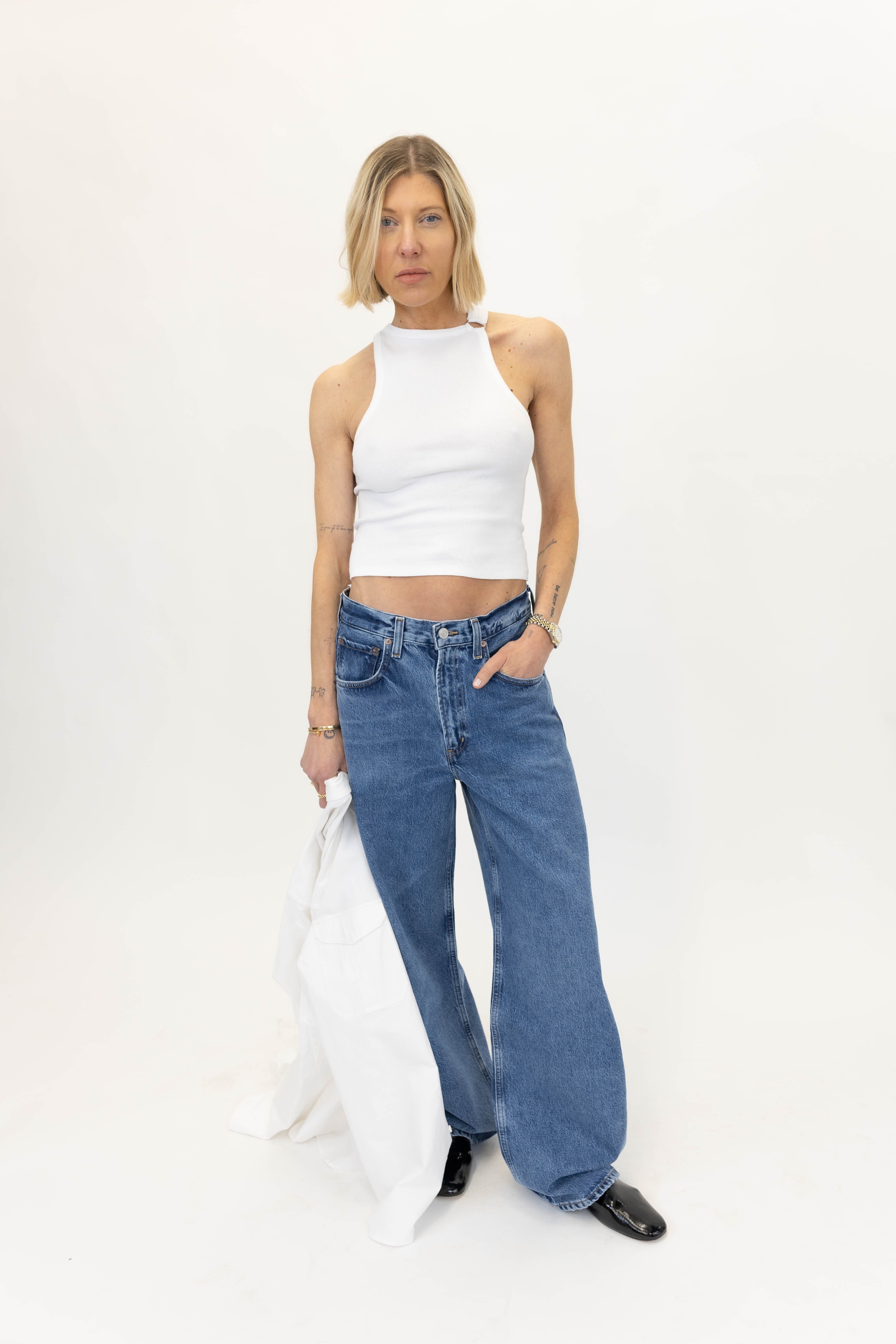 LOW CURVE JEAN IN MYTH JEANS AGOLDE 
