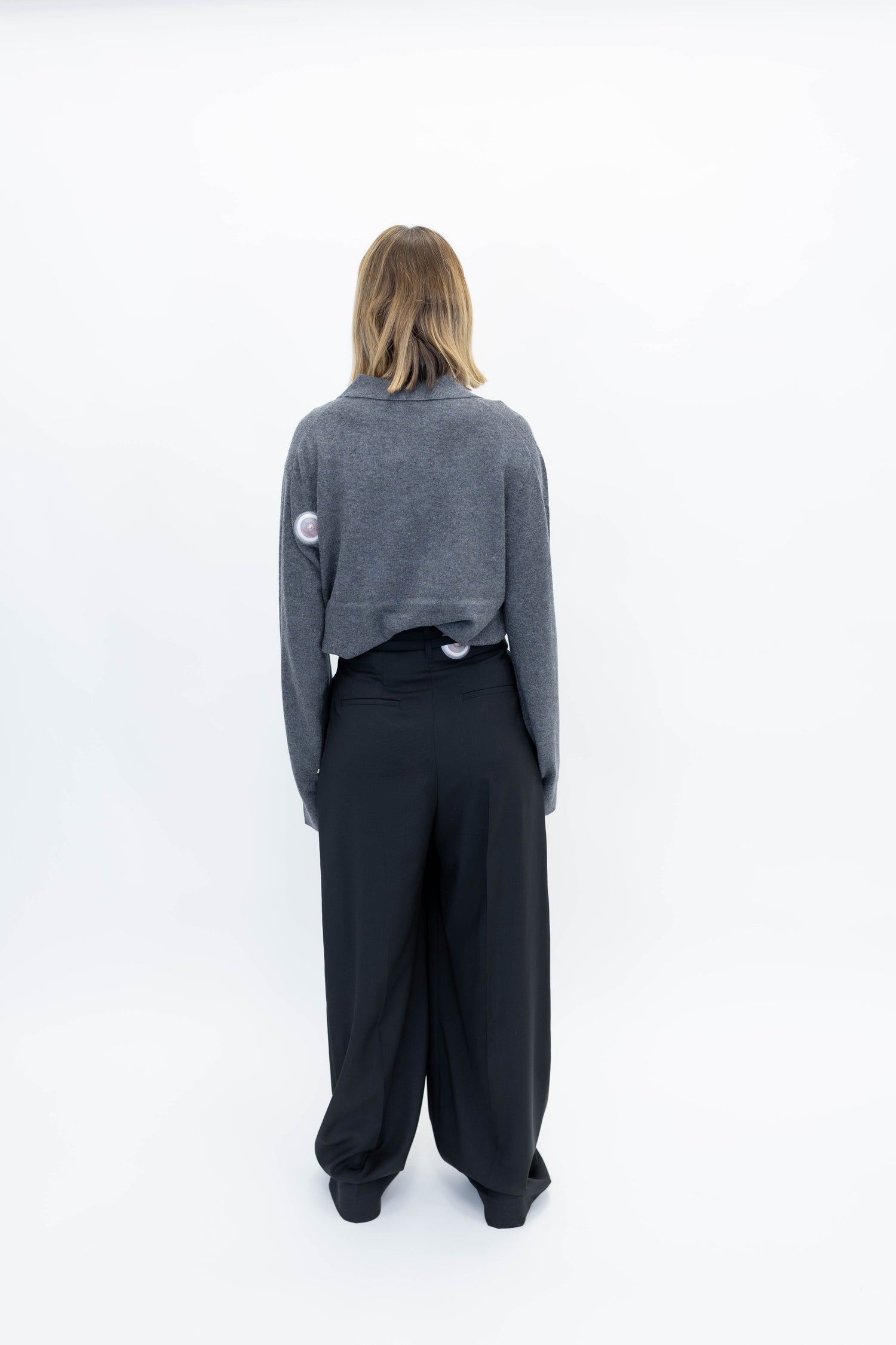 COMO POLO IN GREY MELANGE KNIT THE GARMENT 