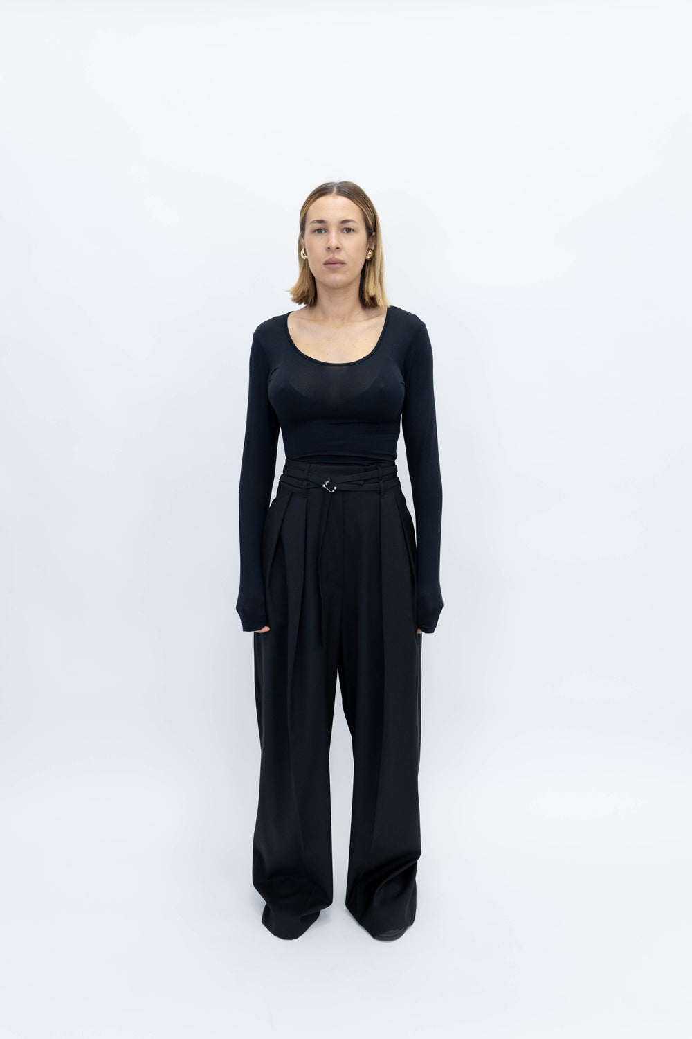 DAMY LS TEE IN BLACK T-SHIRT GESTUZ 