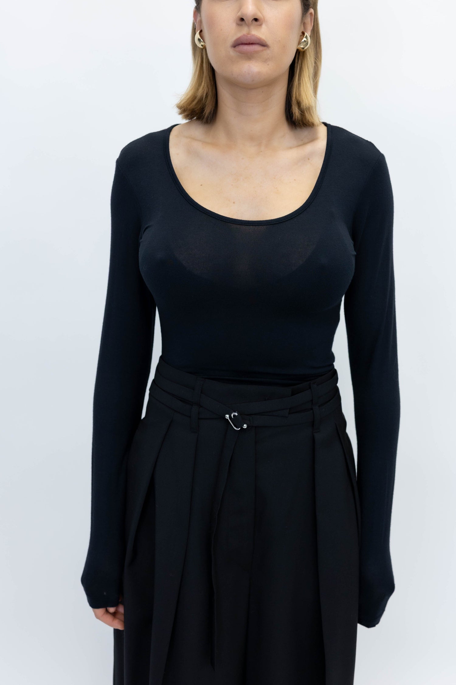 DAMY LS TEE IN BLACK T-SHIRT GESTUZ 