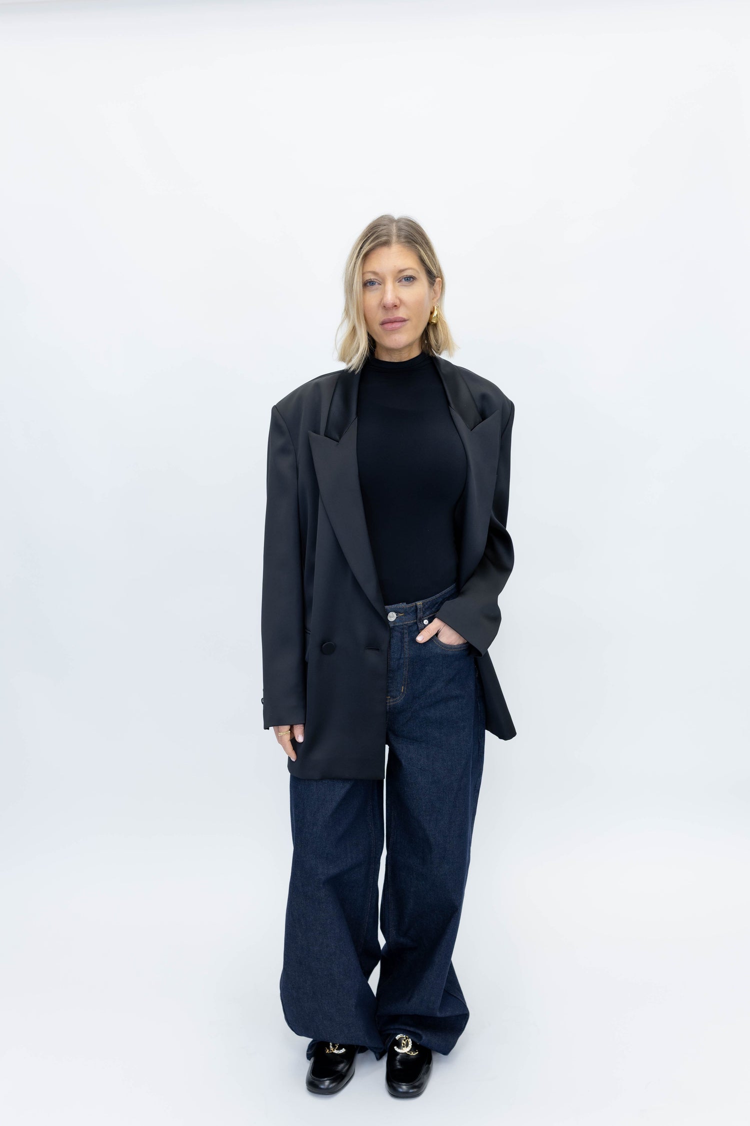 VIRGINIA DOUBLE BREAST OVERSIZE BLAZER BLAZER THE ANDAMANE 