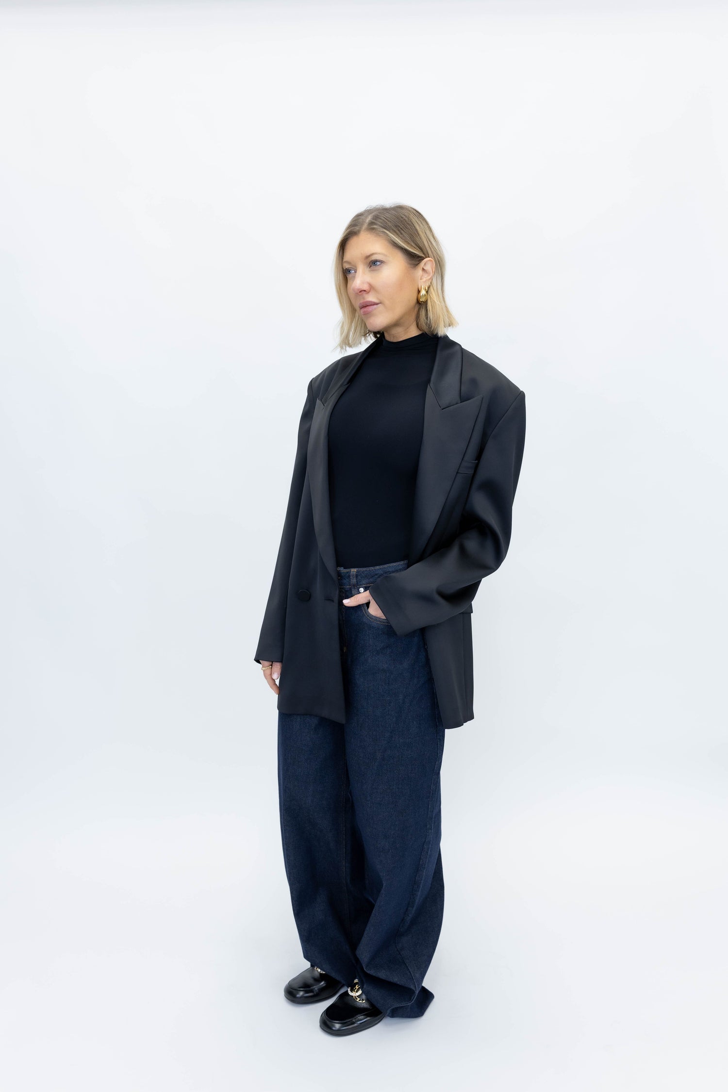 VIRGINIA DOUBLE BREAST OVERSIZE BLAZER BLAZER THE ANDAMANE 