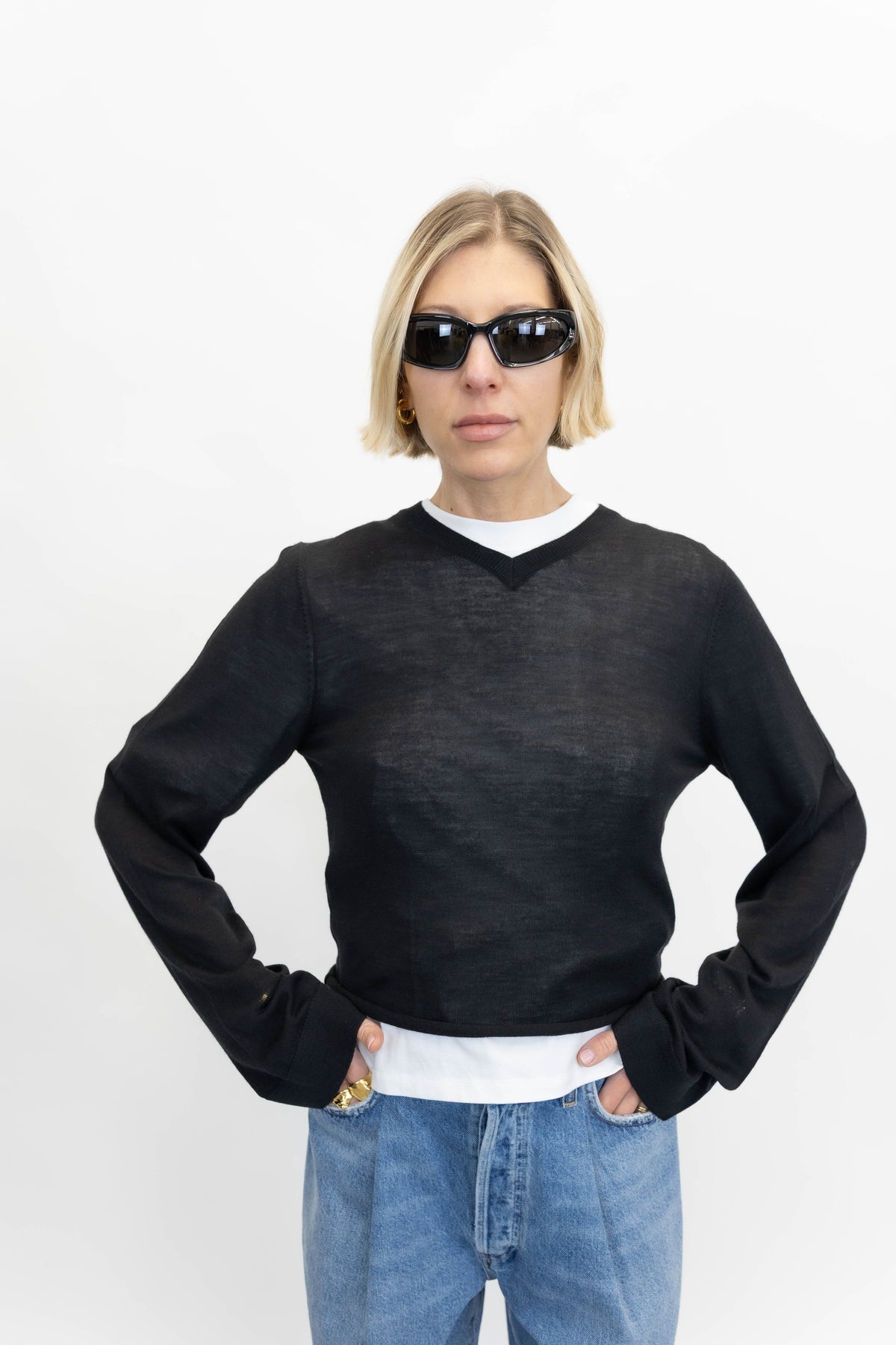 INFINI PULLOVER IN BLACK PULLOVER IRO 