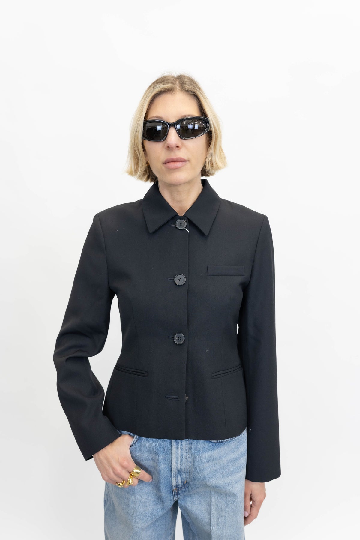 ELA BLAZER IN BLACK BLAZER WON HUNDRED 