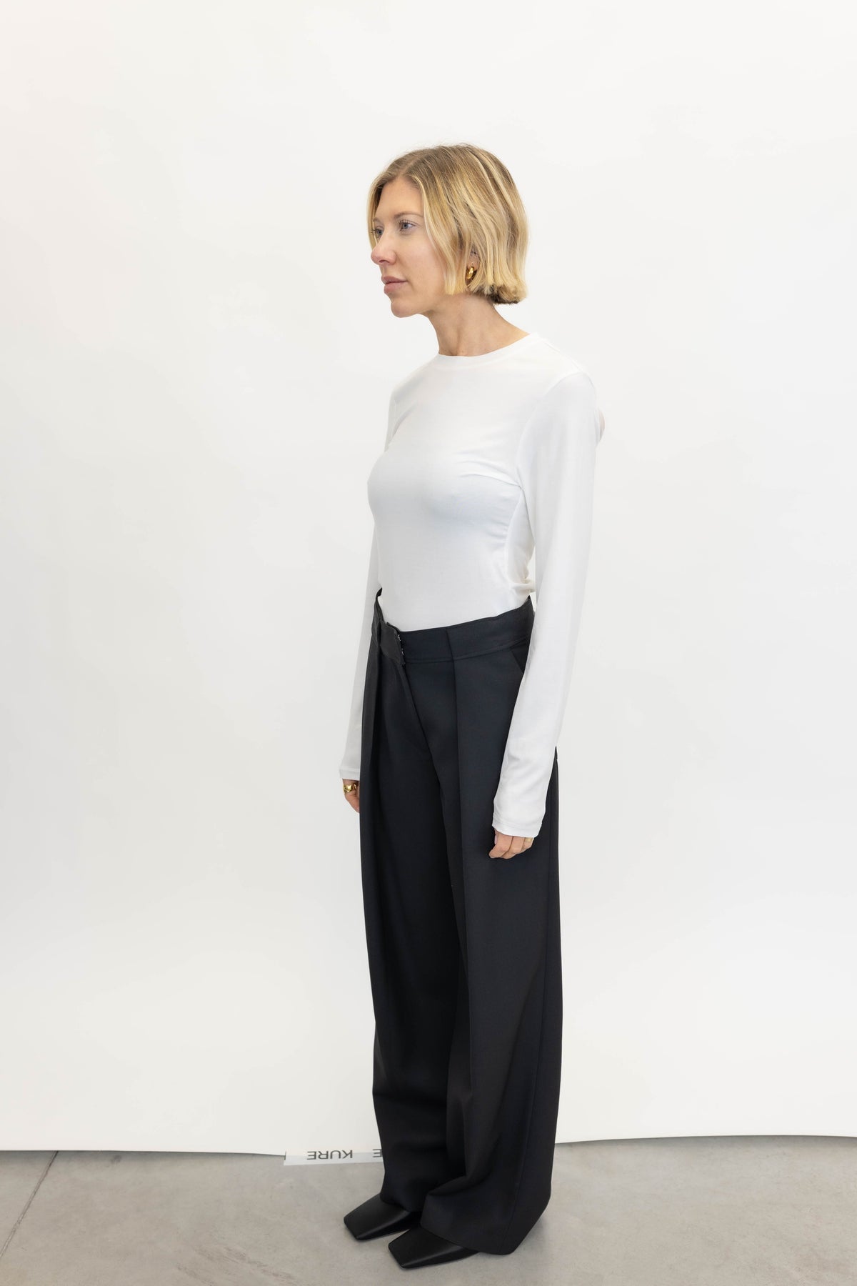 MIDA LS TOP IN OFF WHITE TOP GESTUZ 