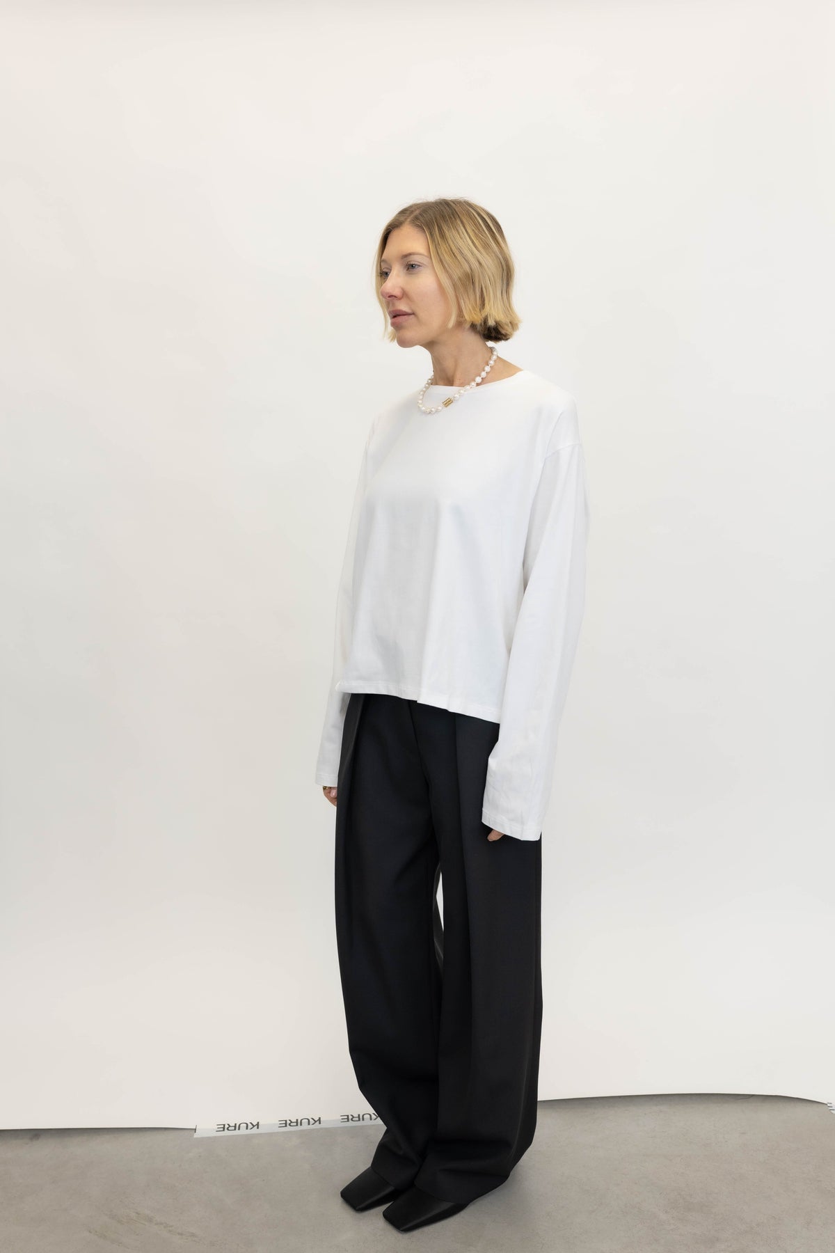 TIMA LS TEE IN BRIGHT WHITE T-SHIRT GESTUZ 