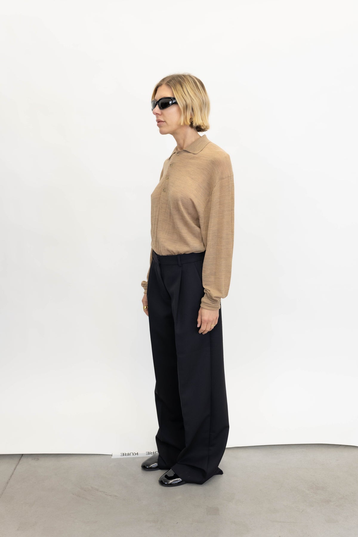 TRENT TROUSER IN BLACK PANTS ANINE BING 