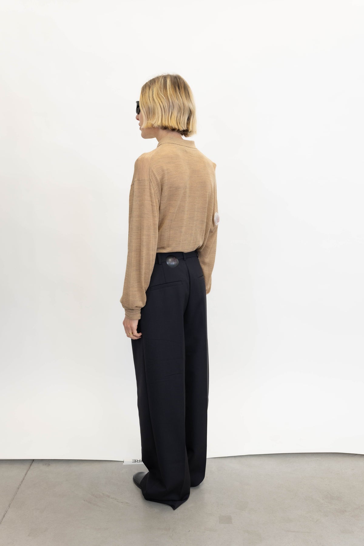 TRENT TROUSER IN BLACK PANTS ANINE BING 