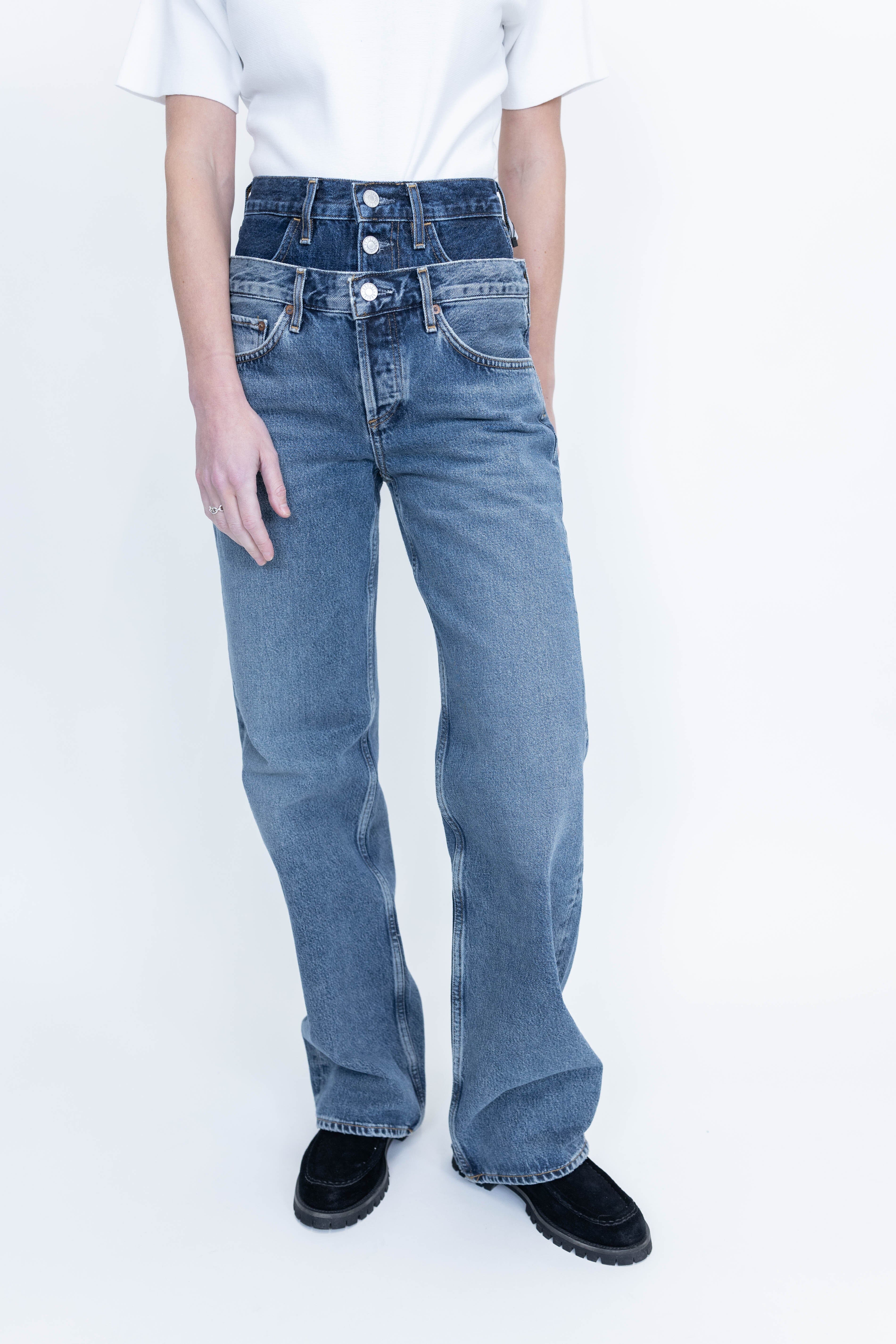 ELSON DOUBLE LAYERS JEANS JEANS AGOLDE 