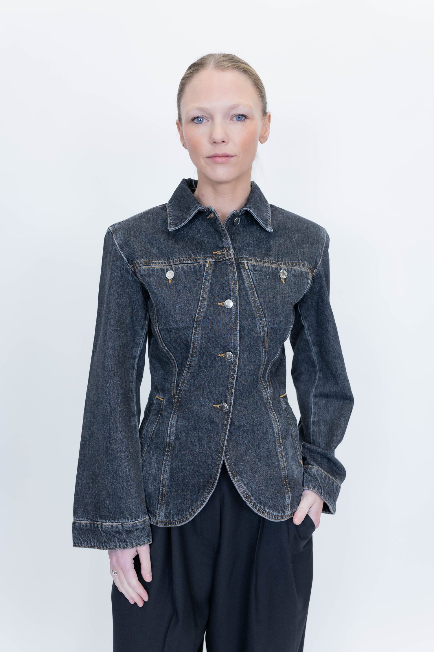 ILOAN JACKET IN STEEL DENIM JACKET IRO 