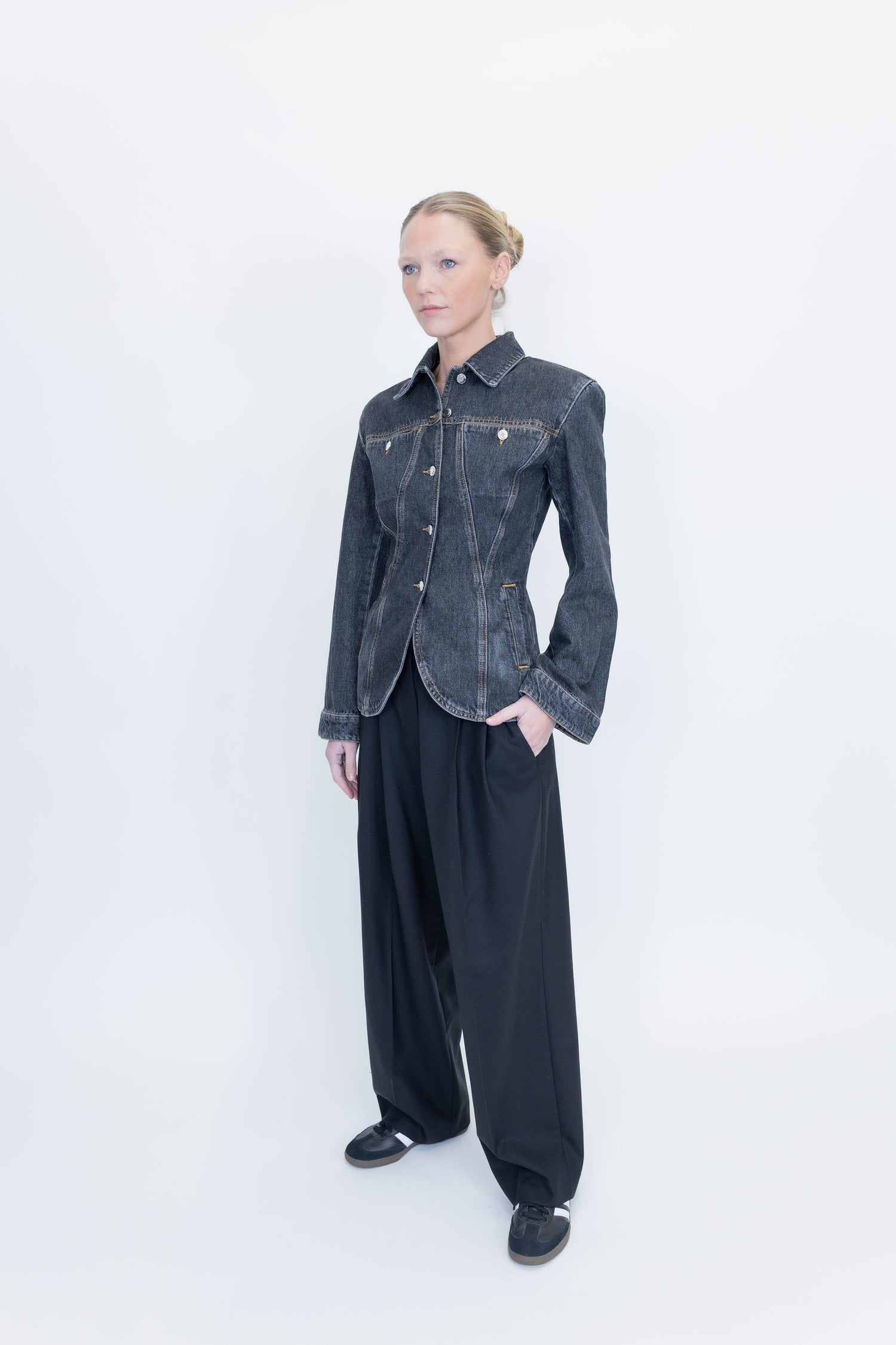 ILOAN JACKET IN STEEL DENIM JACKET IRO 