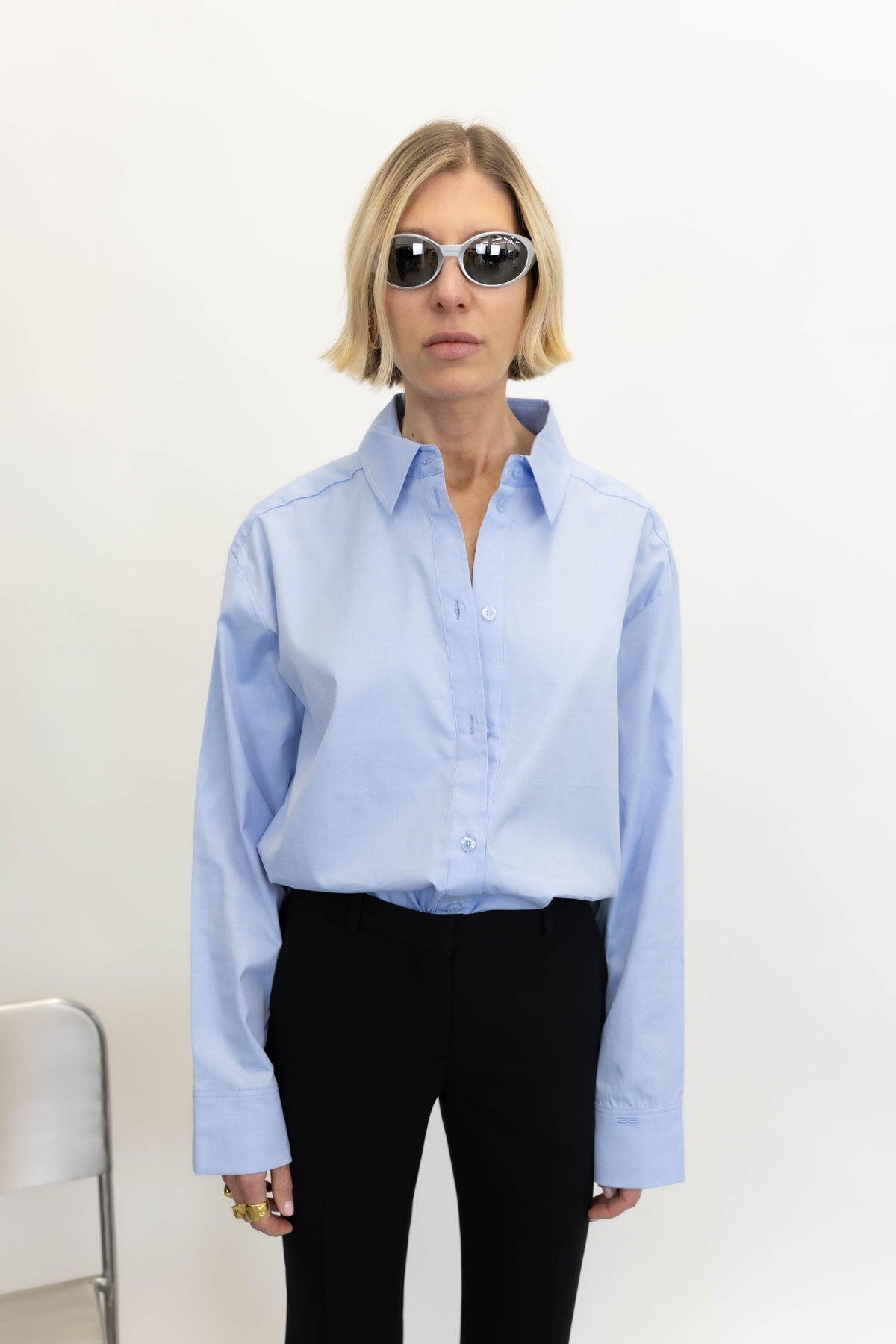 YORK SHIRT IN CHAMBRAY BLUE SHIRT GESTUZ 